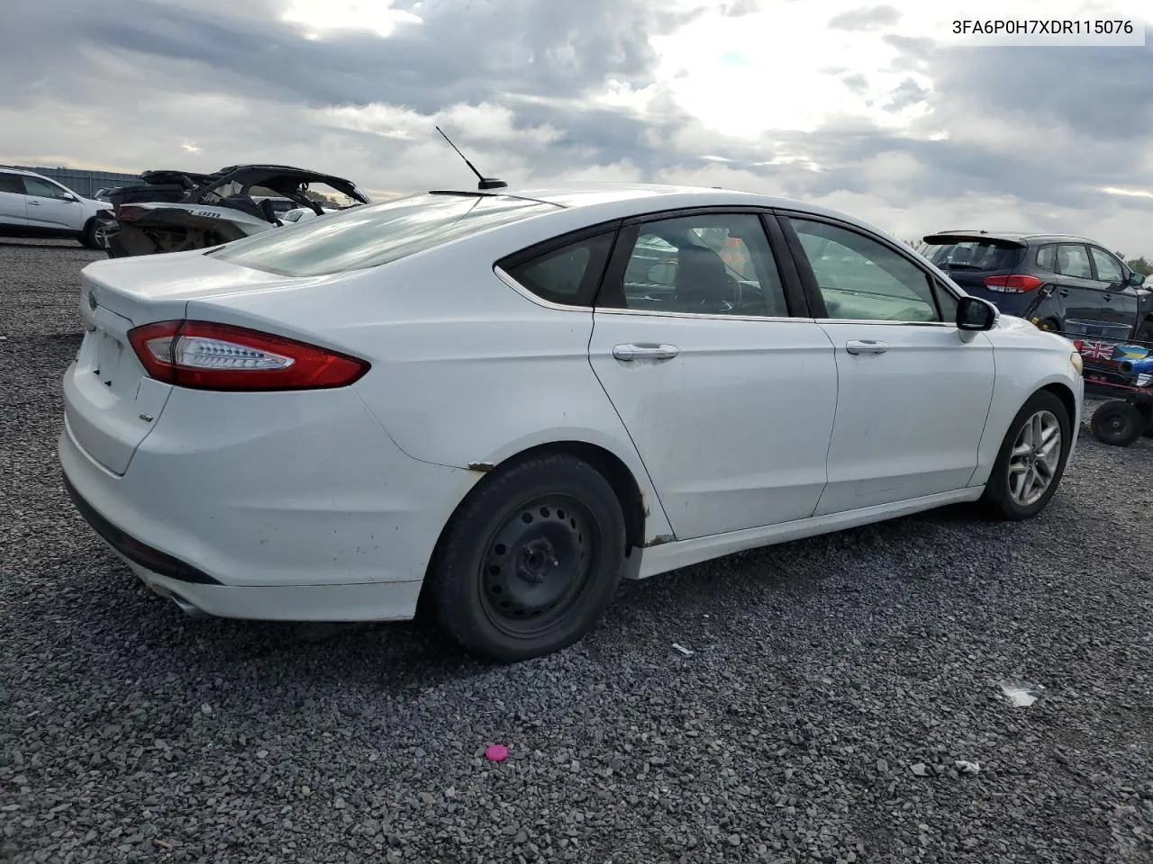 2013 Ford Fusion Se VIN: 3FA6P0H7XDR115076 Lot: 74671624