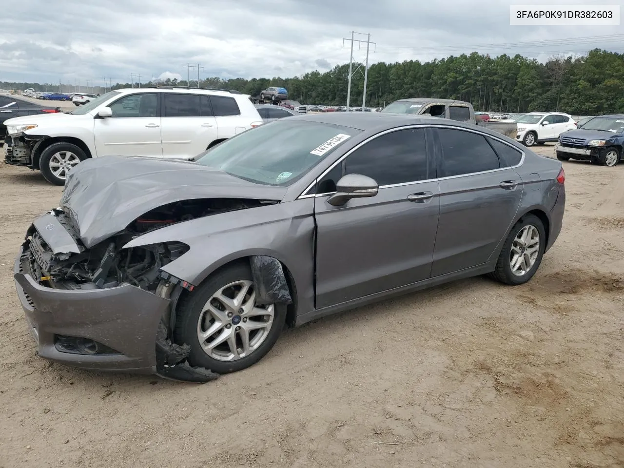 2013 Ford Fusion Titanium VIN: 3FA6P0K91DR382603 Lot: 74738134