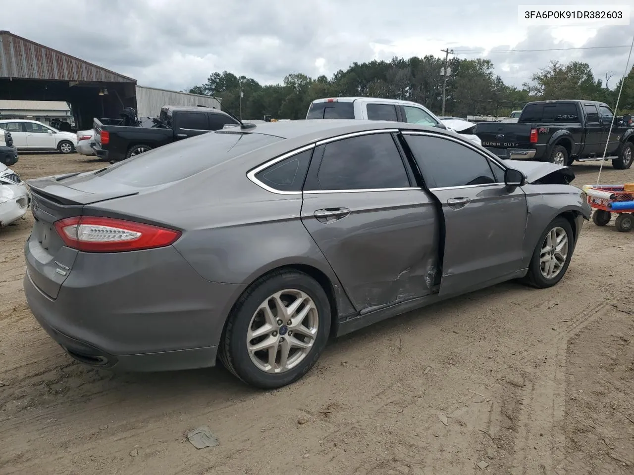 2013 Ford Fusion Titanium VIN: 3FA6P0K91DR382603 Lot: 74738134