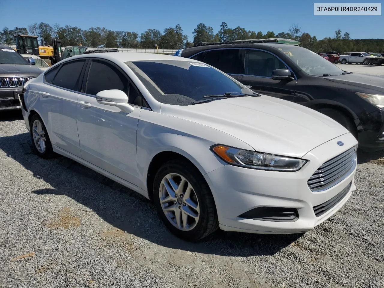 2013 Ford Fusion Se VIN: 3FA6P0HR4DR240429 Lot: 75754314