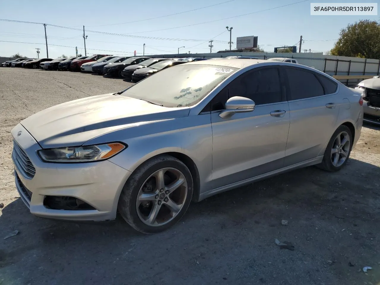 2013 Ford Fusion Se VIN: 3FA6P0HR5DR113897 Lot: 75942624