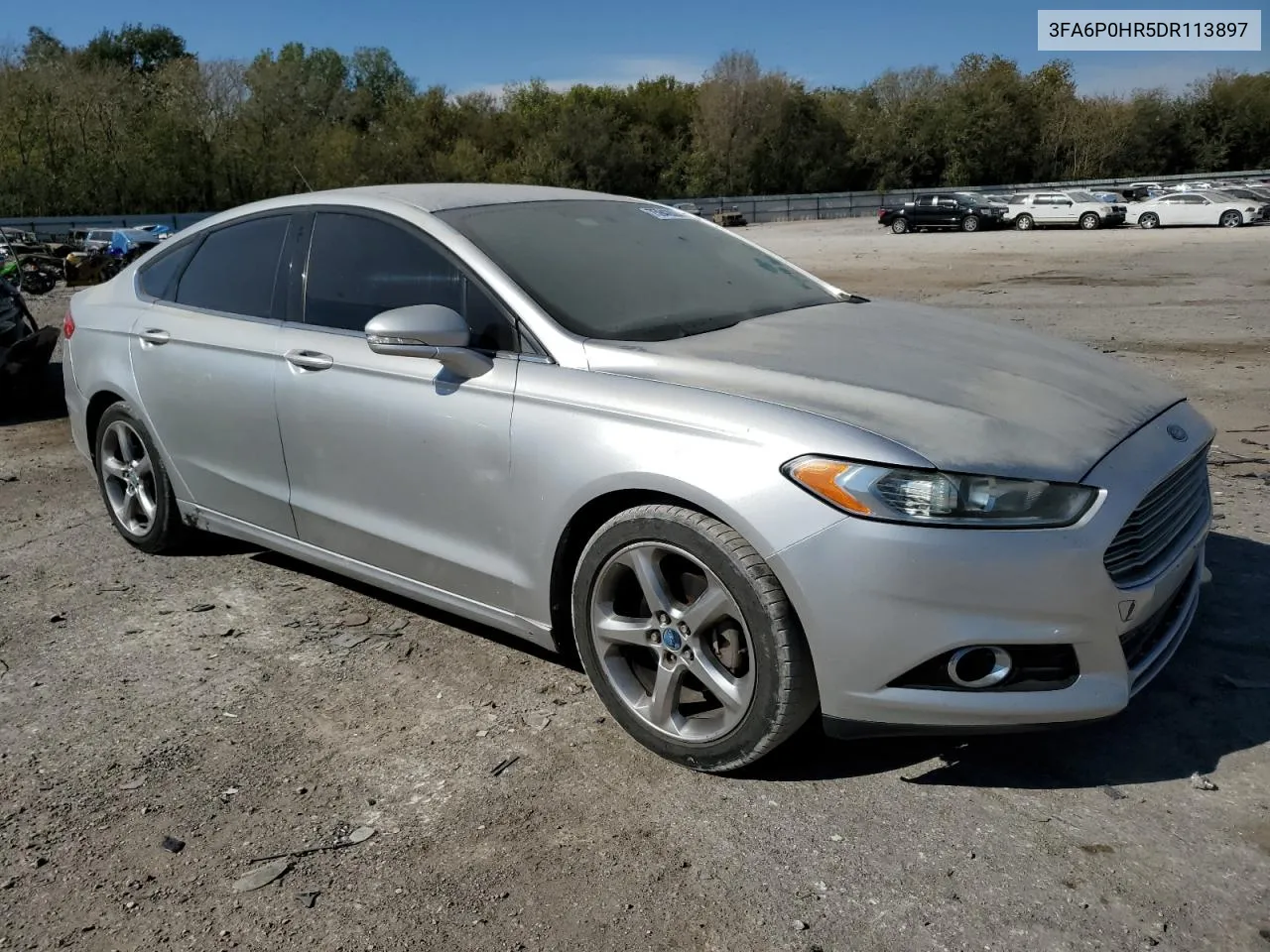 2013 Ford Fusion Se VIN: 3FA6P0HR5DR113897 Lot: 75942624