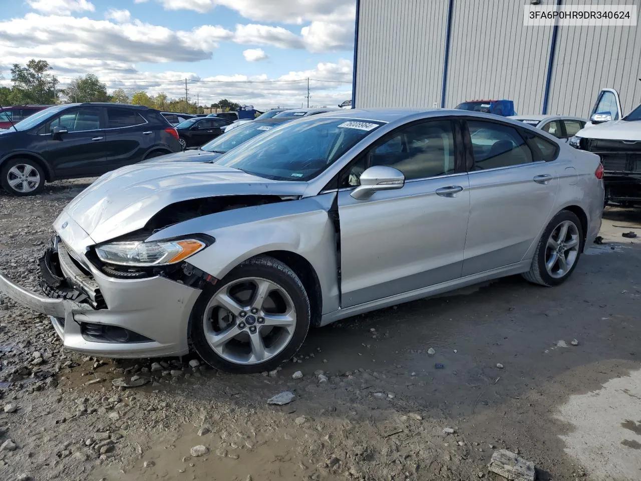 2013 Ford Fusion Se VIN: 3FA6P0HR9DR340624 Lot: 76008964