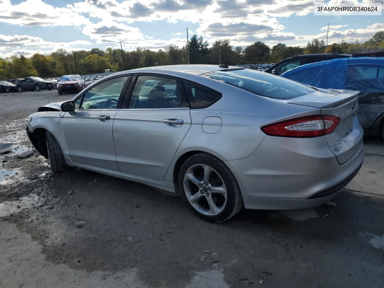 2013 Ford Fusion Se VIN: 3FA6P0HR9DR340624 Lot: 76008964