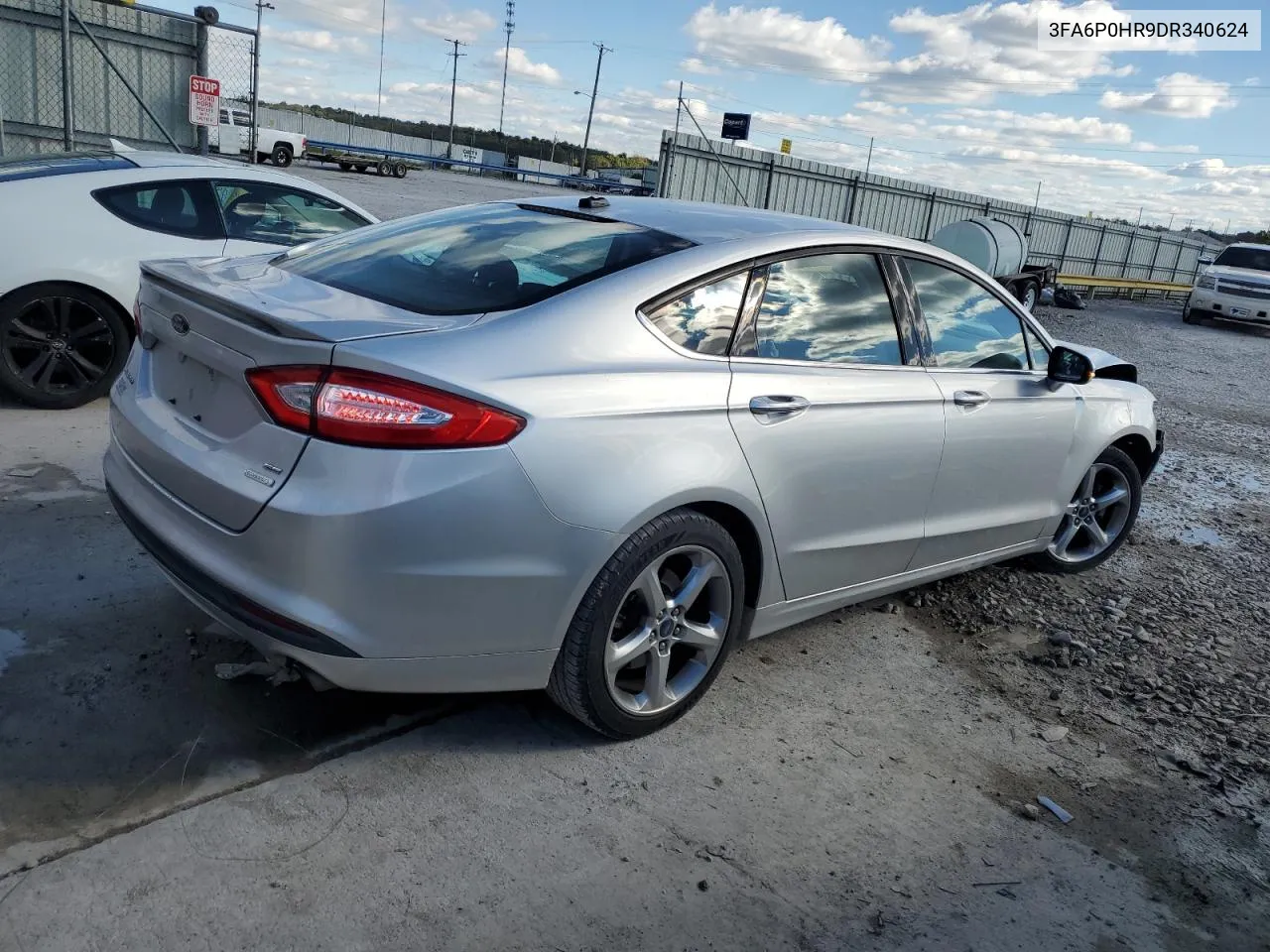 2013 Ford Fusion Se VIN: 3FA6P0HR9DR340624 Lot: 76008964