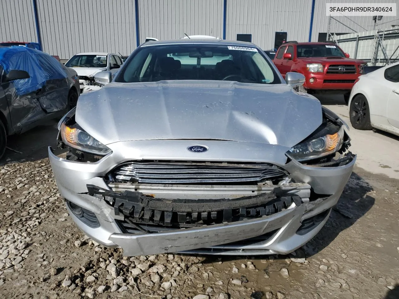 2013 Ford Fusion Se VIN: 3FA6P0HR9DR340624 Lot: 76008964