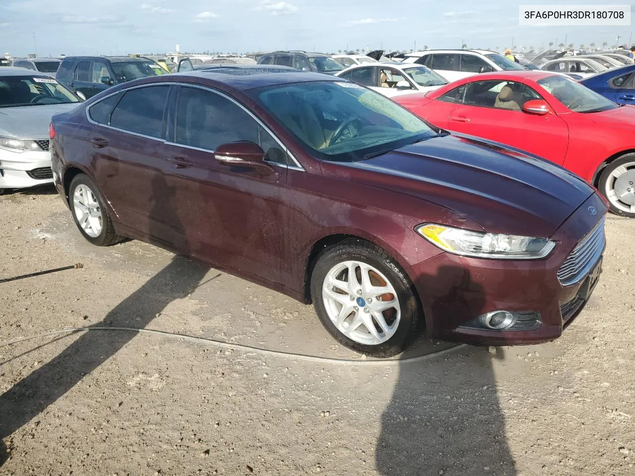 2013 Ford Fusion Se VIN: 3FA6P0HR3DR180708 Lot: 76090254