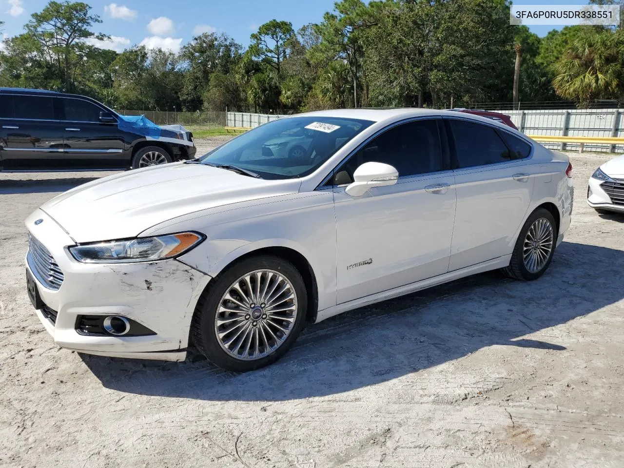 2013 Ford Fusion Titanium Hev VIN: 3FA6P0RU5DR338551 Lot: 77391494