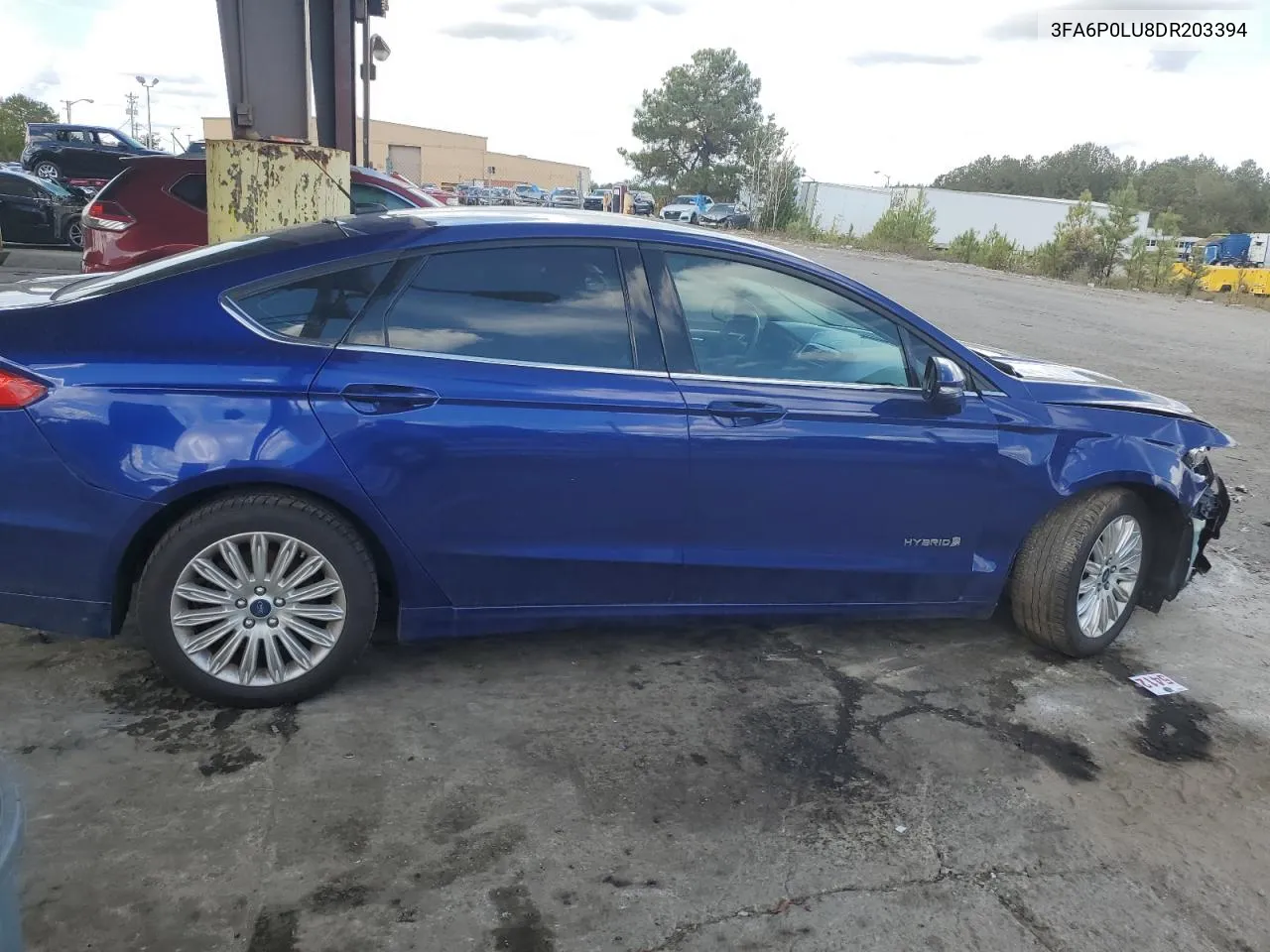 2013 Ford Fusion Se Hybrid VIN: 3FA6P0LU8DR203394 Lot: 77550244