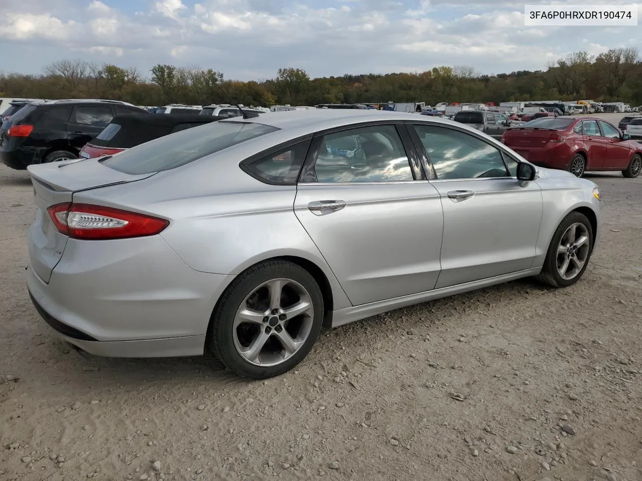 2013 Ford Fusion Se VIN: 3FA6P0HRXDR190474 Lot: 77708084