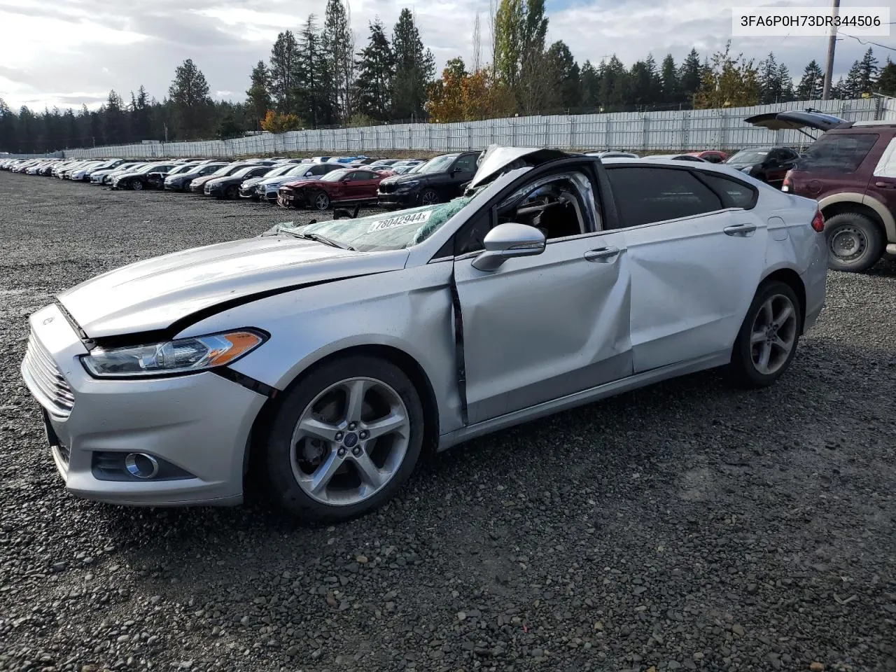 2013 Ford Fusion Se VIN: 3FA6P0H73DR344506 Lot: 78042944