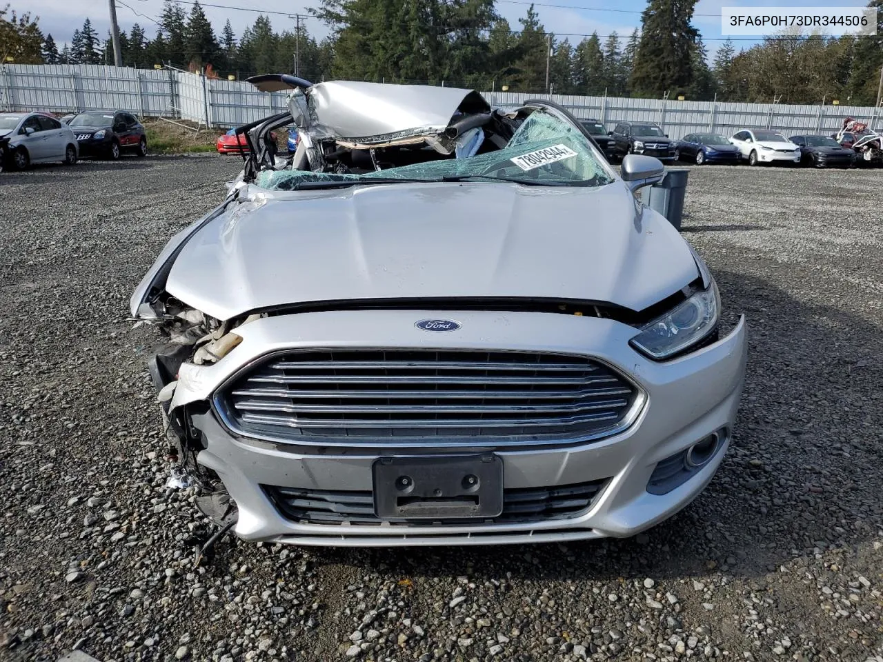 2013 Ford Fusion Se VIN: 3FA6P0H73DR344506 Lot: 78042944