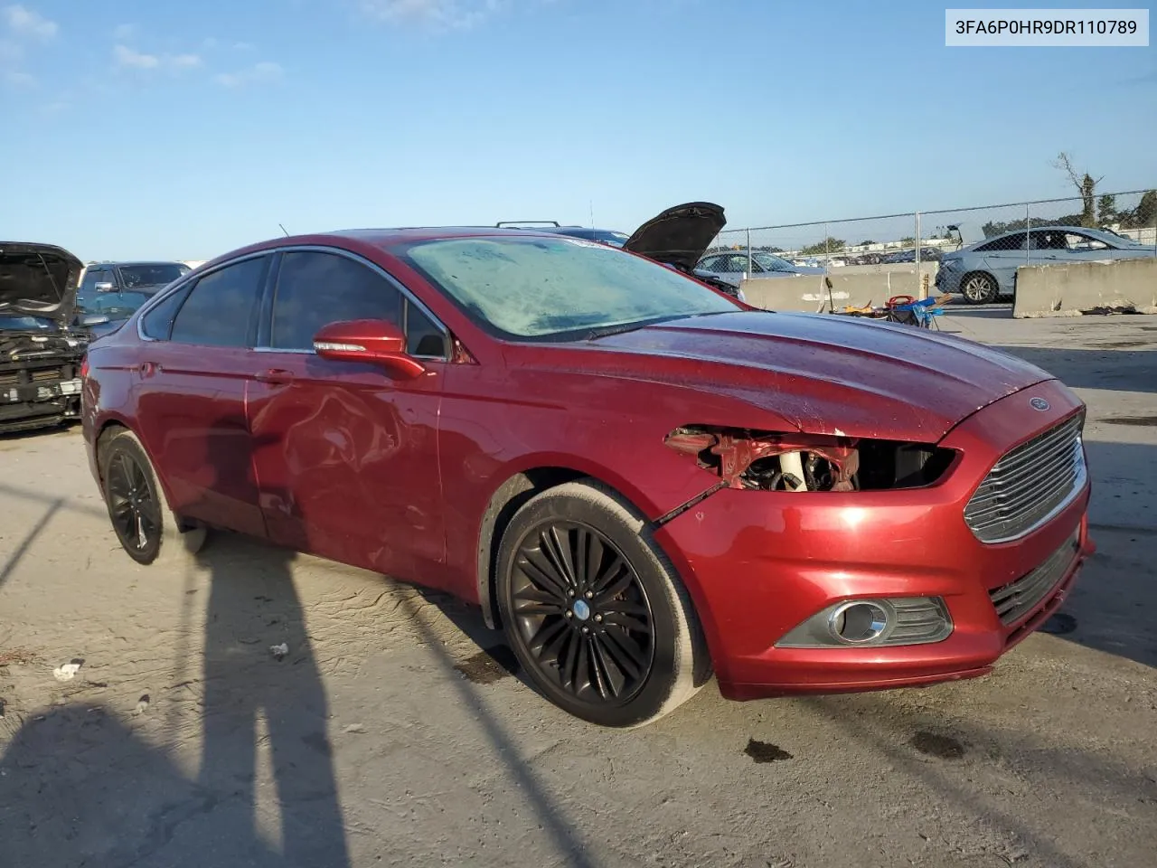 2013 Ford Fusion Se VIN: 3FA6P0HR9DR110789 Lot: 78045214