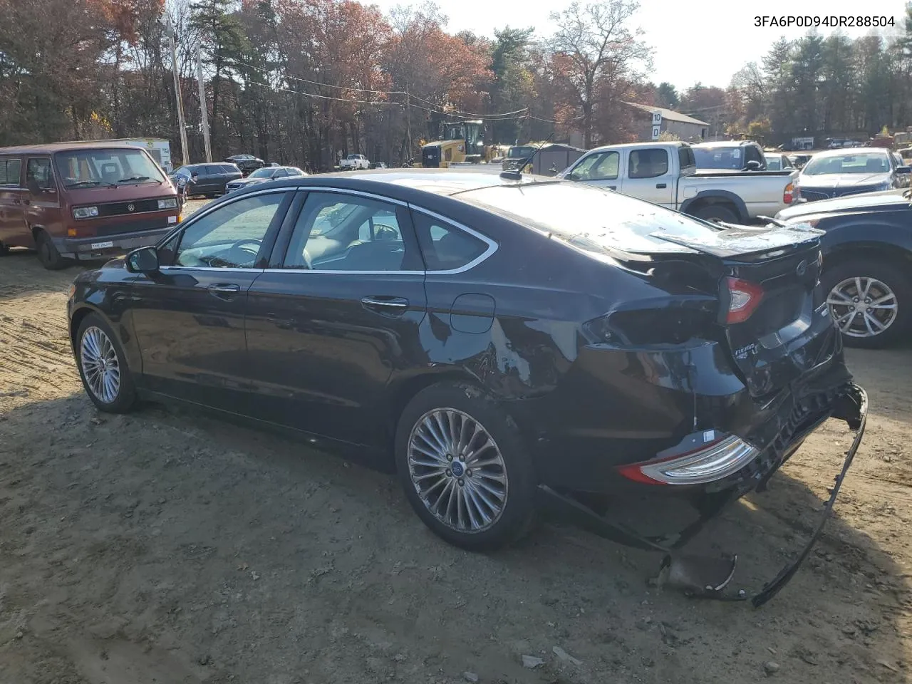 2013 Ford Fusion Titanium VIN: 3FA6P0D94DR288504 Lot: 78786034