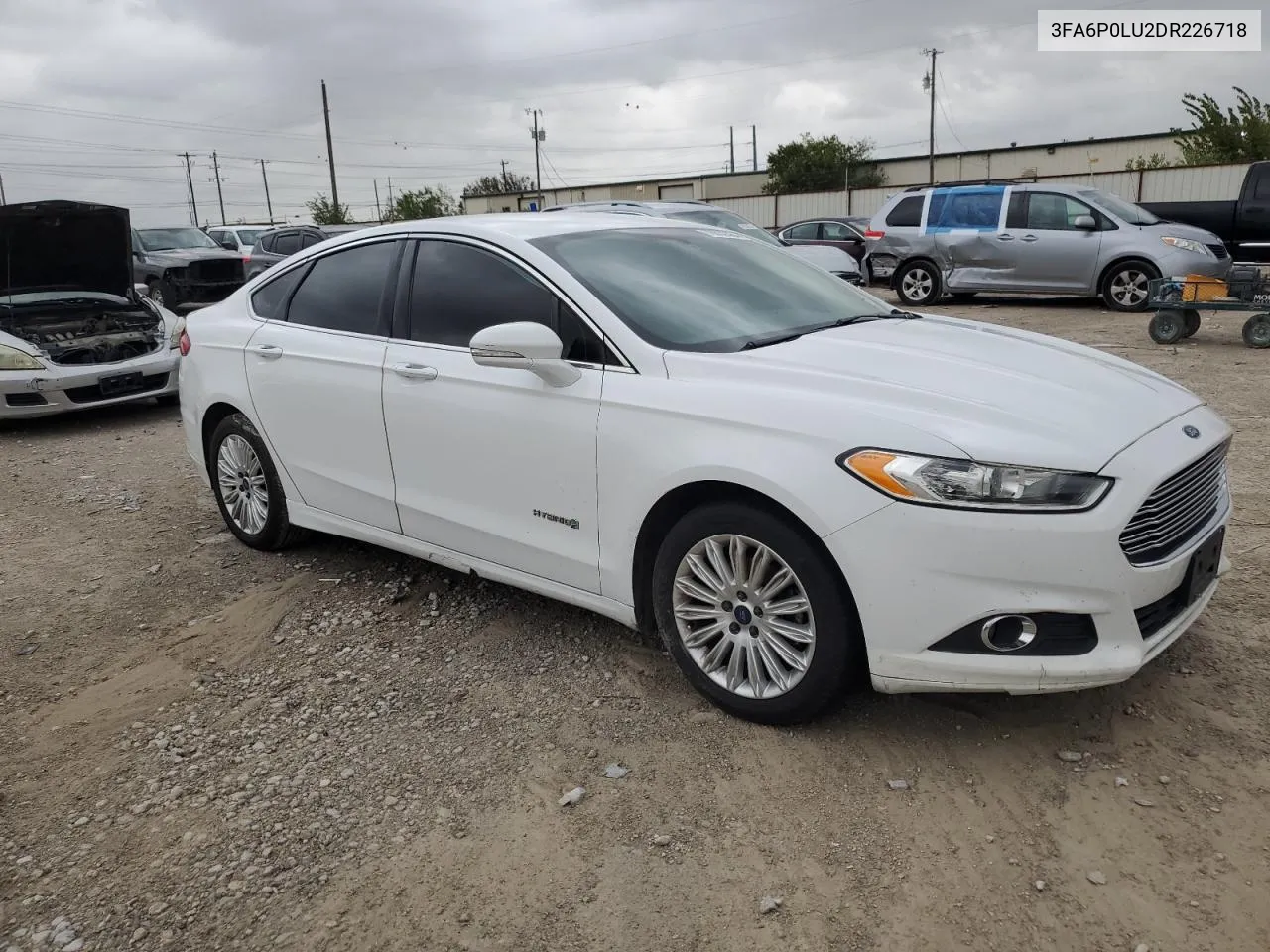 2013 Ford Fusion Se Hybrid VIN: 3FA6P0LU2DR226718 Lot: 78832564