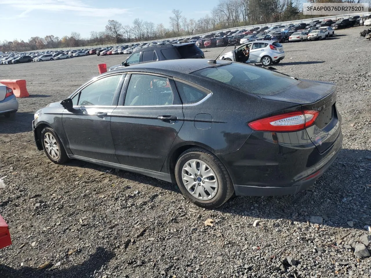 2013 Ford Fusion S VIN: 3FA6P0G76DR275201 Lot: 78885384