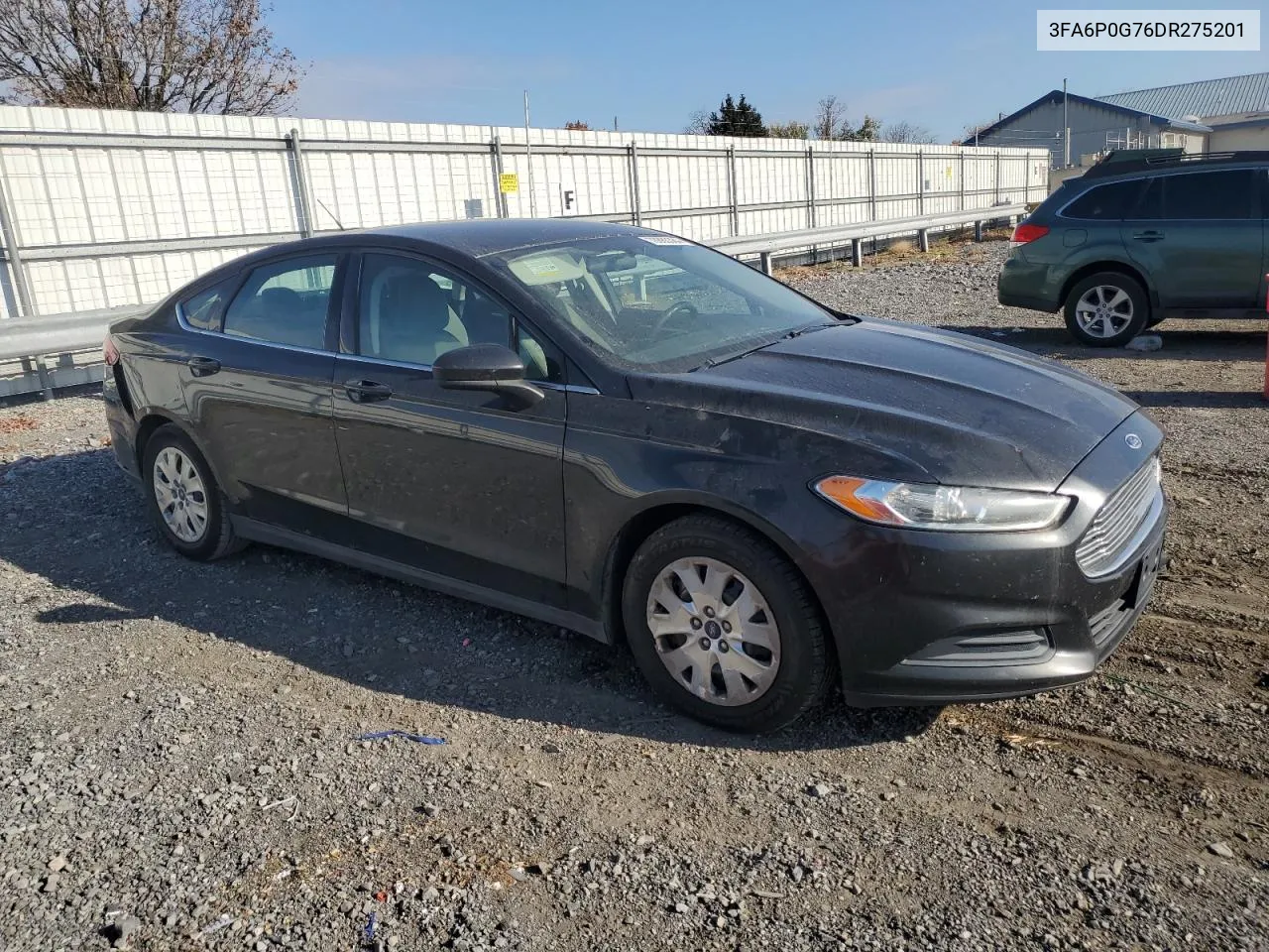 2013 Ford Fusion S VIN: 3FA6P0G76DR275201 Lot: 78885384