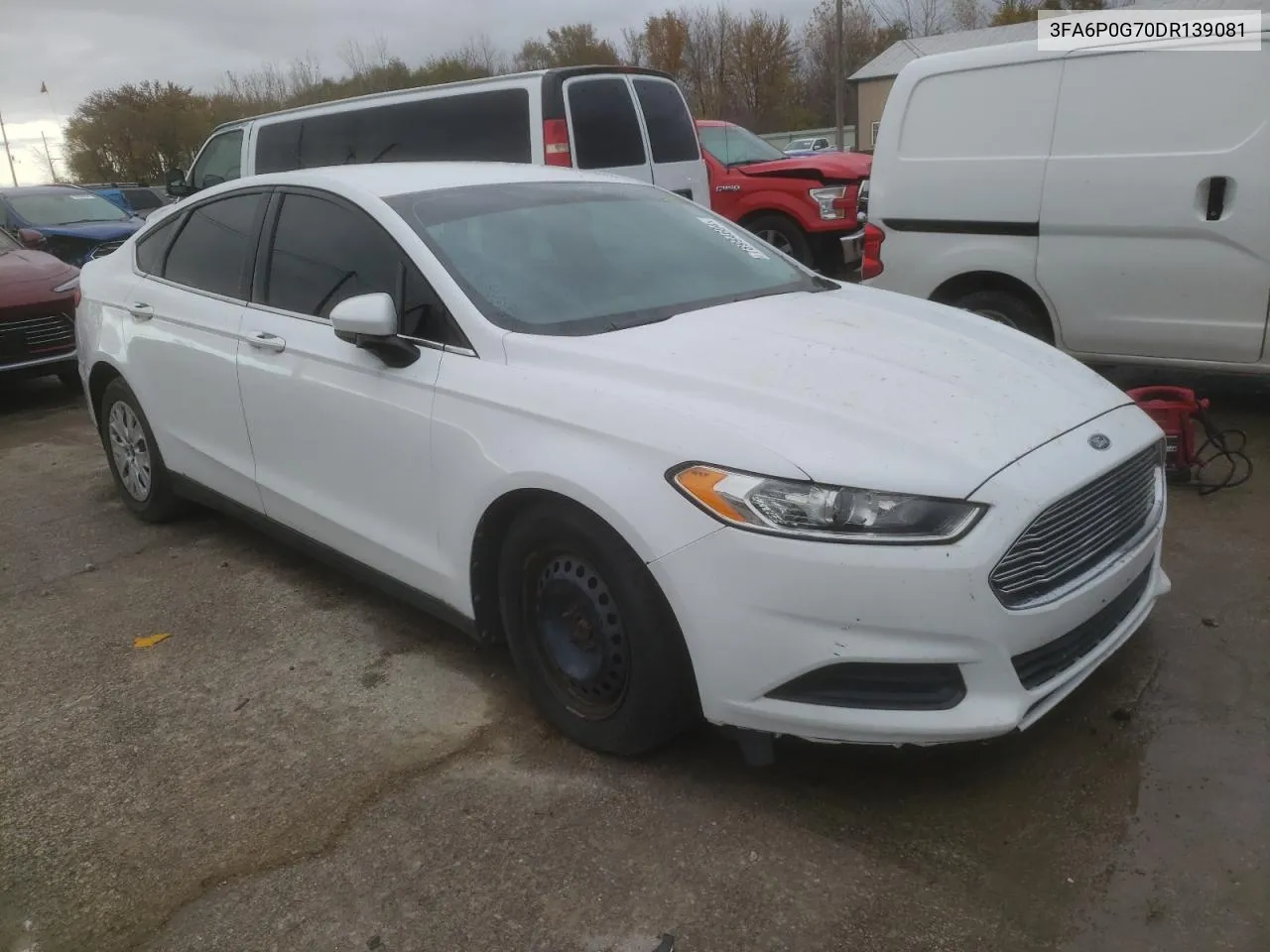 2013 Ford Fusion S VIN: 3FA6P0G70DR139081 Lot: 78994604