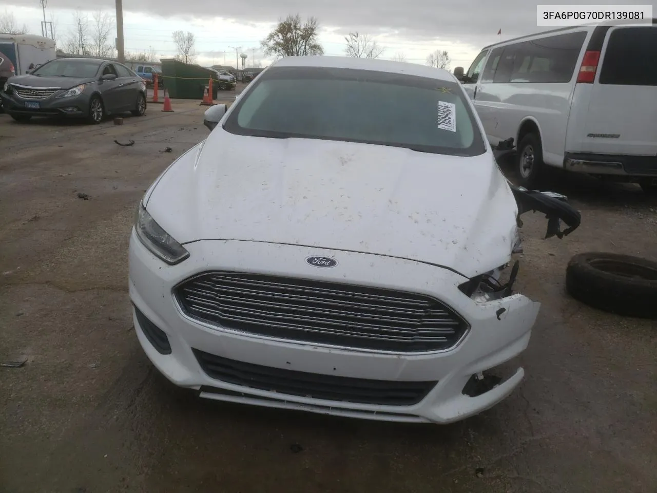 2013 Ford Fusion S VIN: 3FA6P0G70DR139081 Lot: 78994604