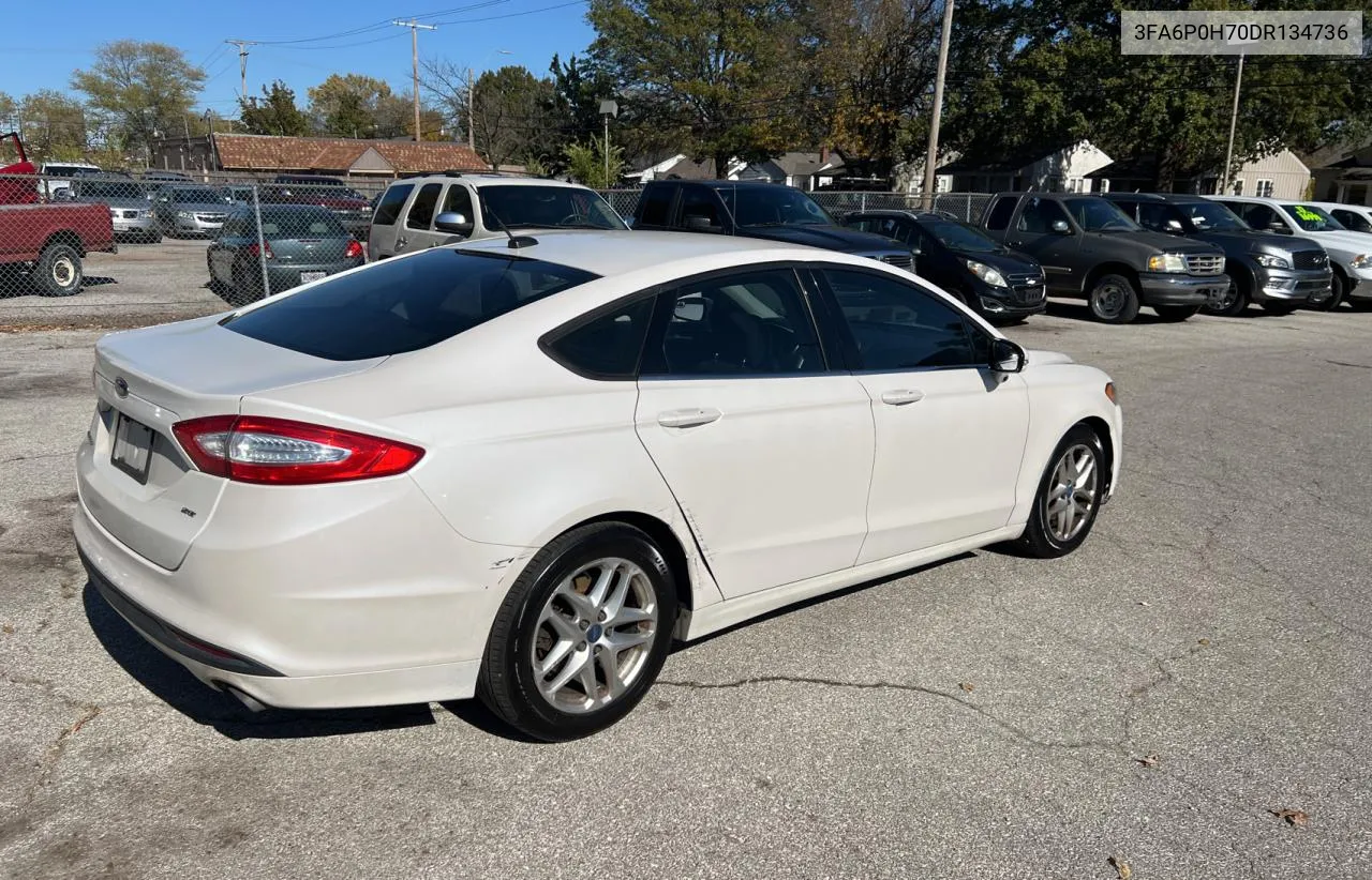 2013 Ford Fusion Se VIN: 3FA6P0H70DR134736 Lot: 79256654