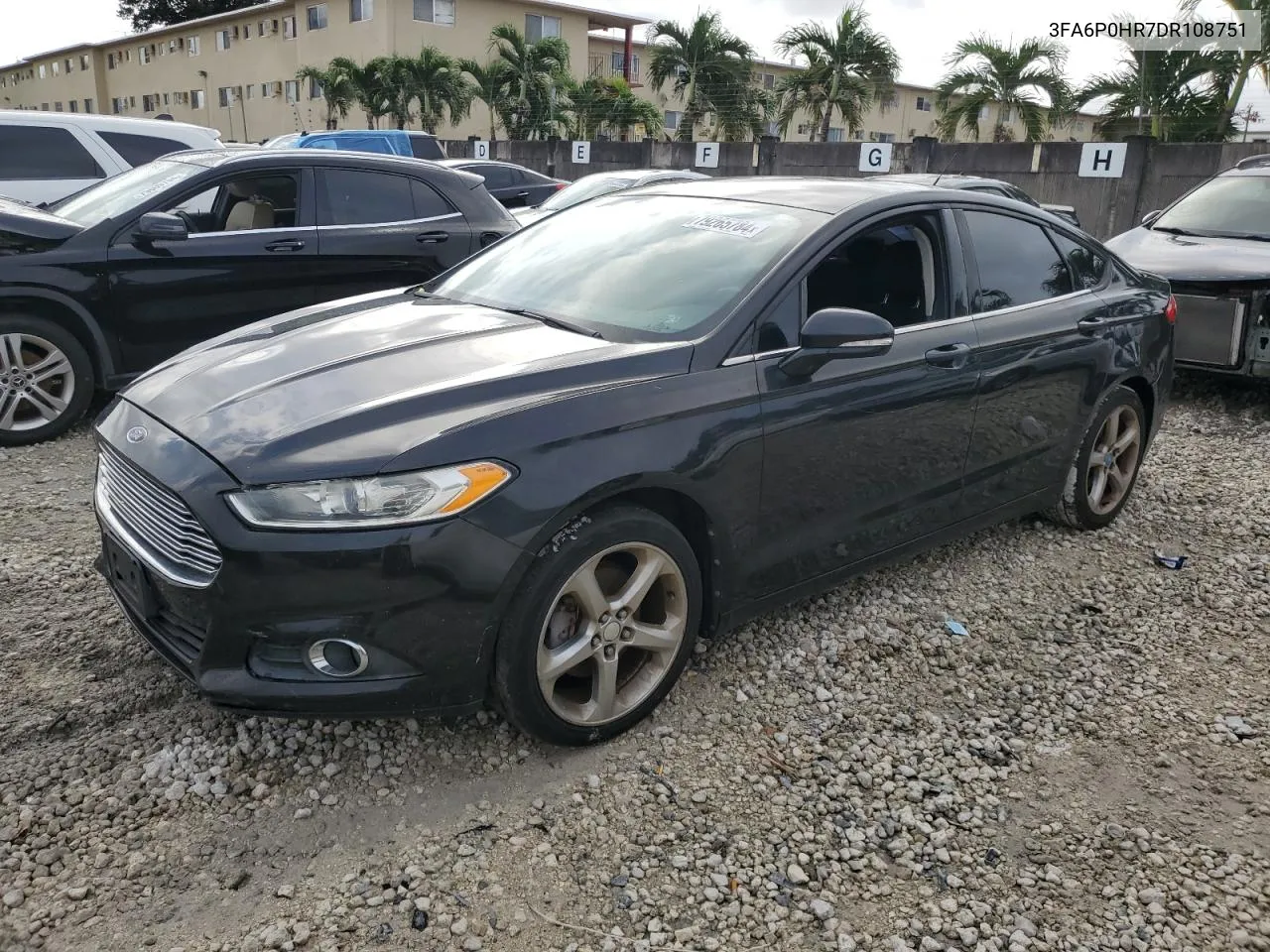 2013 Ford Fusion Se VIN: 3FA6P0HR7DR108751 Lot: 79265784