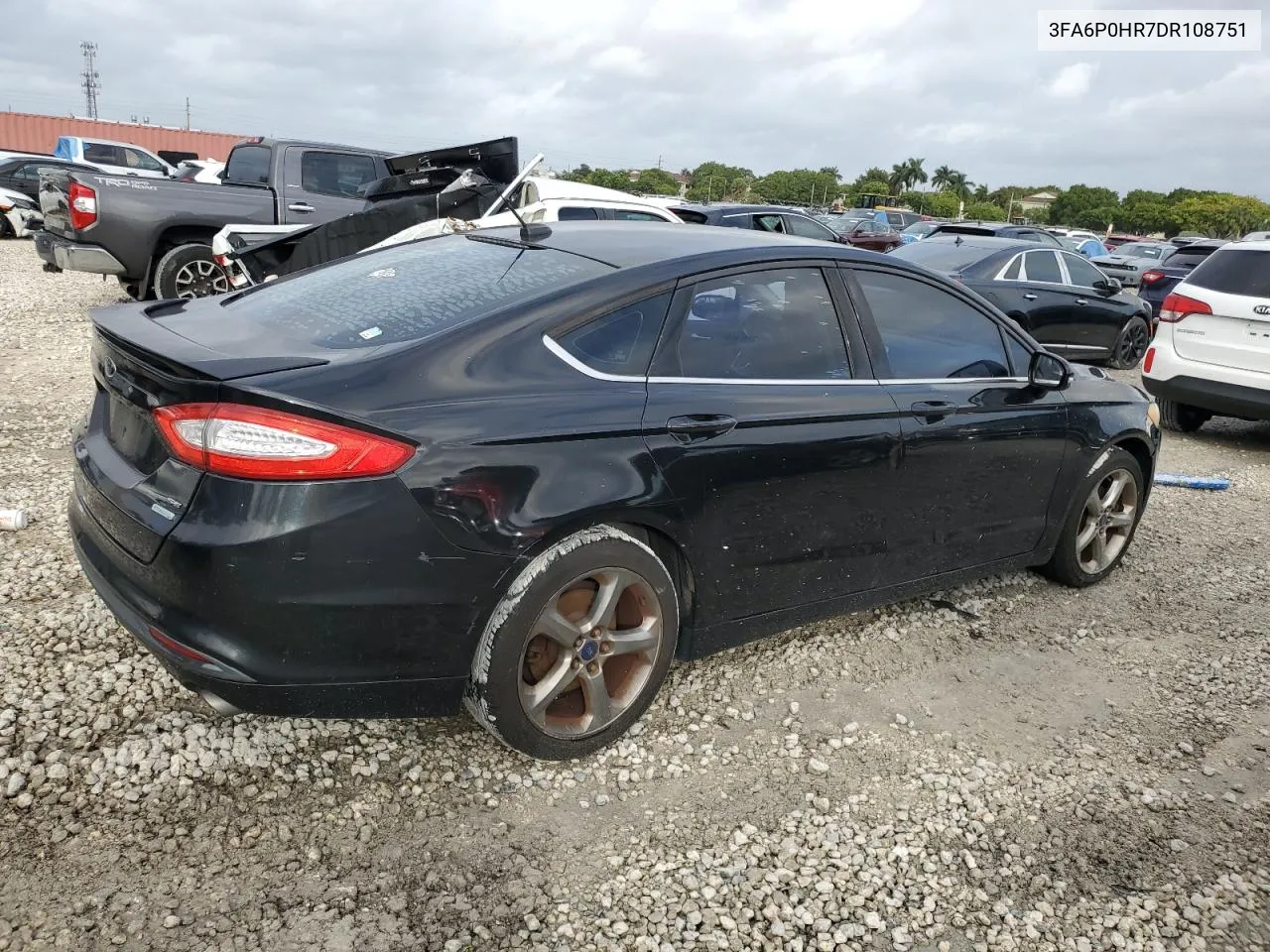 2013 Ford Fusion Se VIN: 3FA6P0HR7DR108751 Lot: 79265784