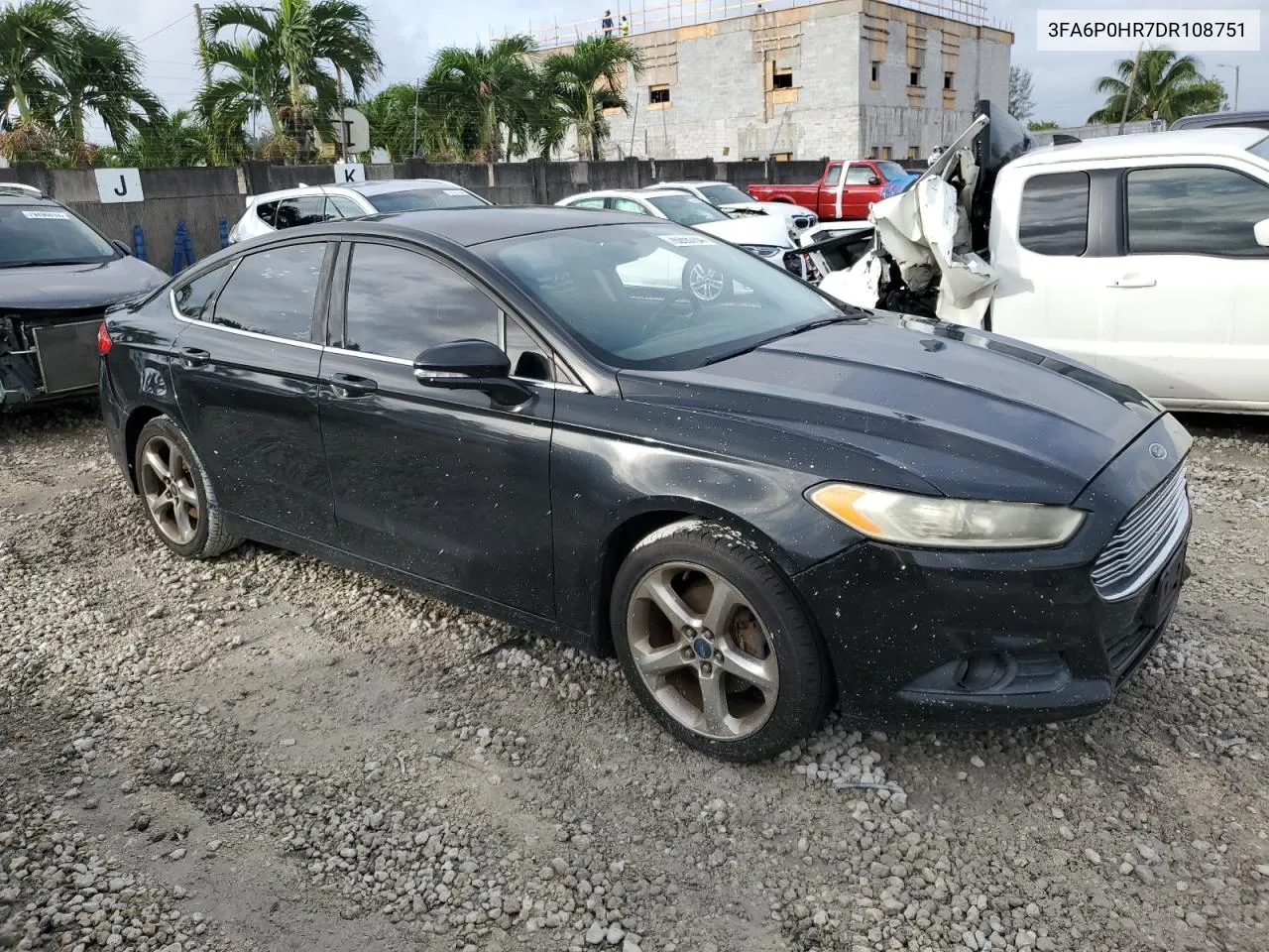 2013 Ford Fusion Se VIN: 3FA6P0HR7DR108751 Lot: 79265784