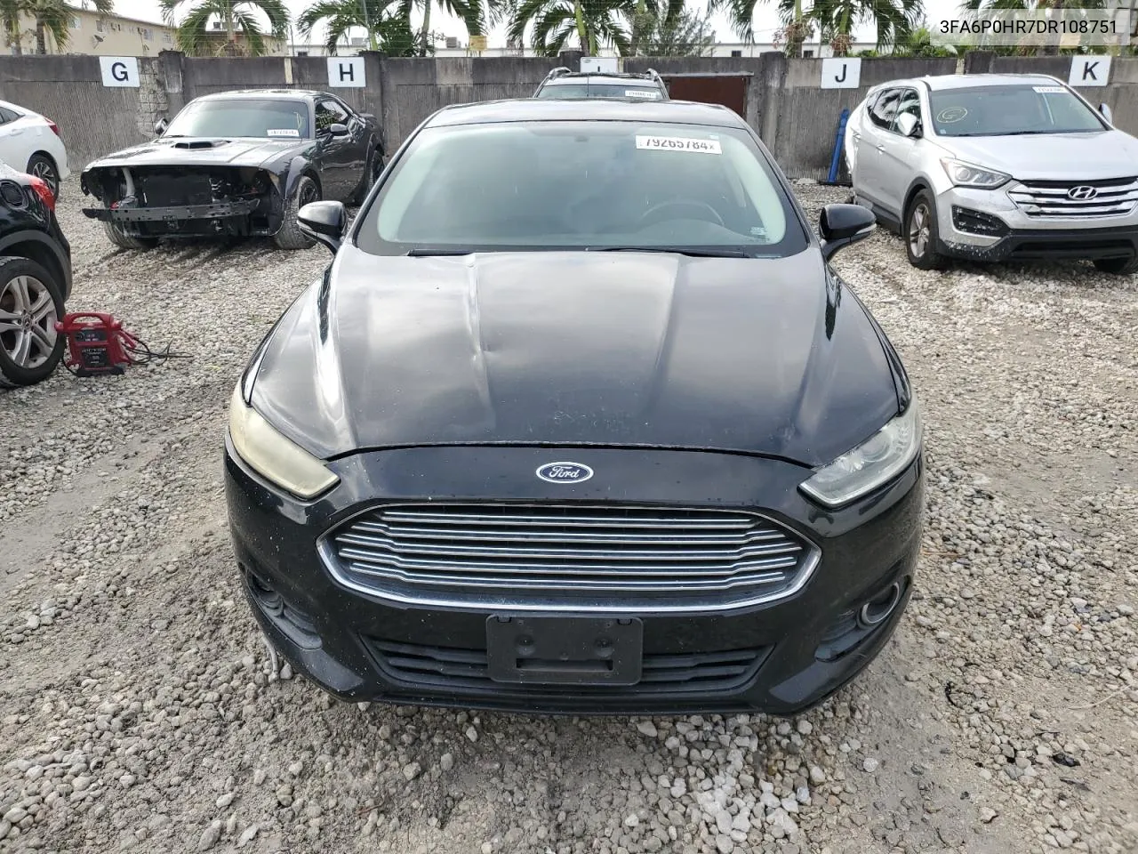 2013 Ford Fusion Se VIN: 3FA6P0HR7DR108751 Lot: 79265784