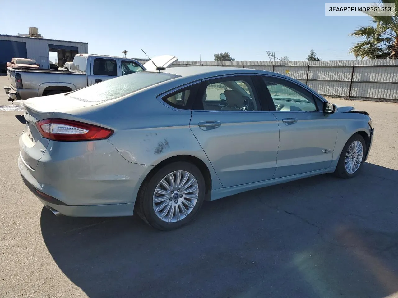 2013 Ford Fusion Se Phev VIN: 3FA6P0PU4DR351553 Lot: 79316154