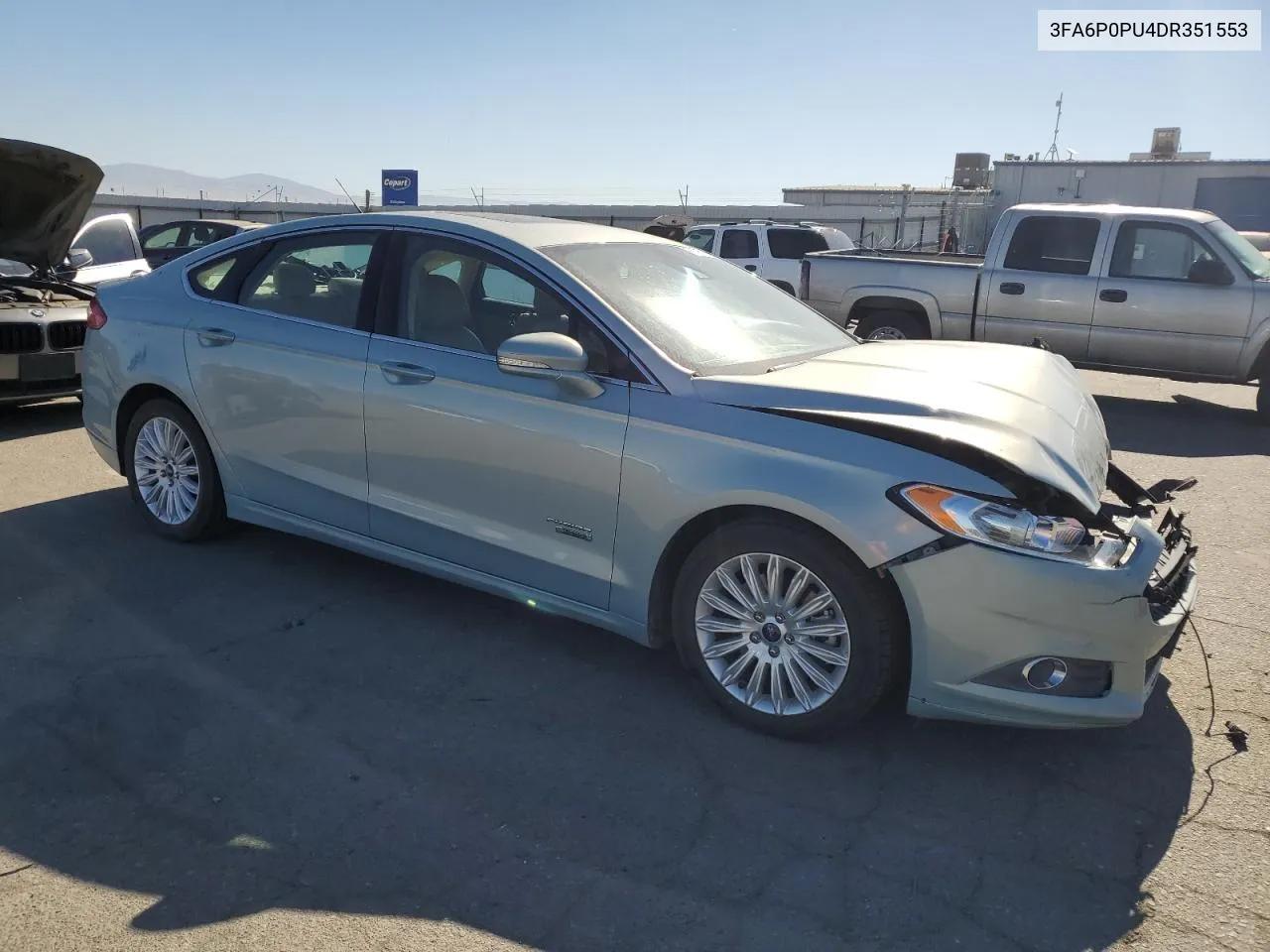 2013 Ford Fusion Se Phev VIN: 3FA6P0PU4DR351553 Lot: 79316154