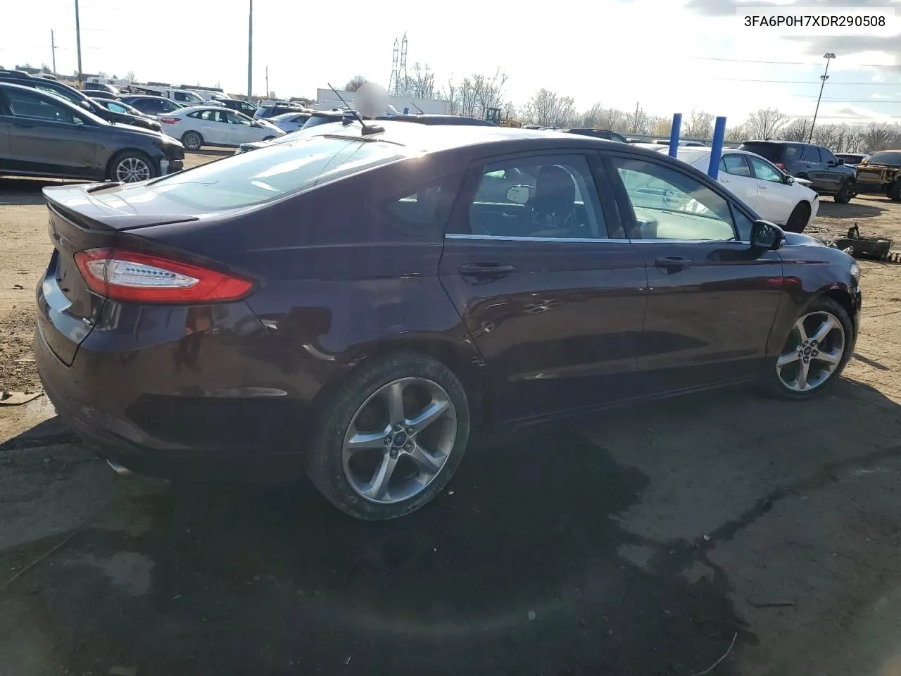 2013 Ford Fusion Se VIN: 3FA6P0H7XDR290508 Lot: 80119624