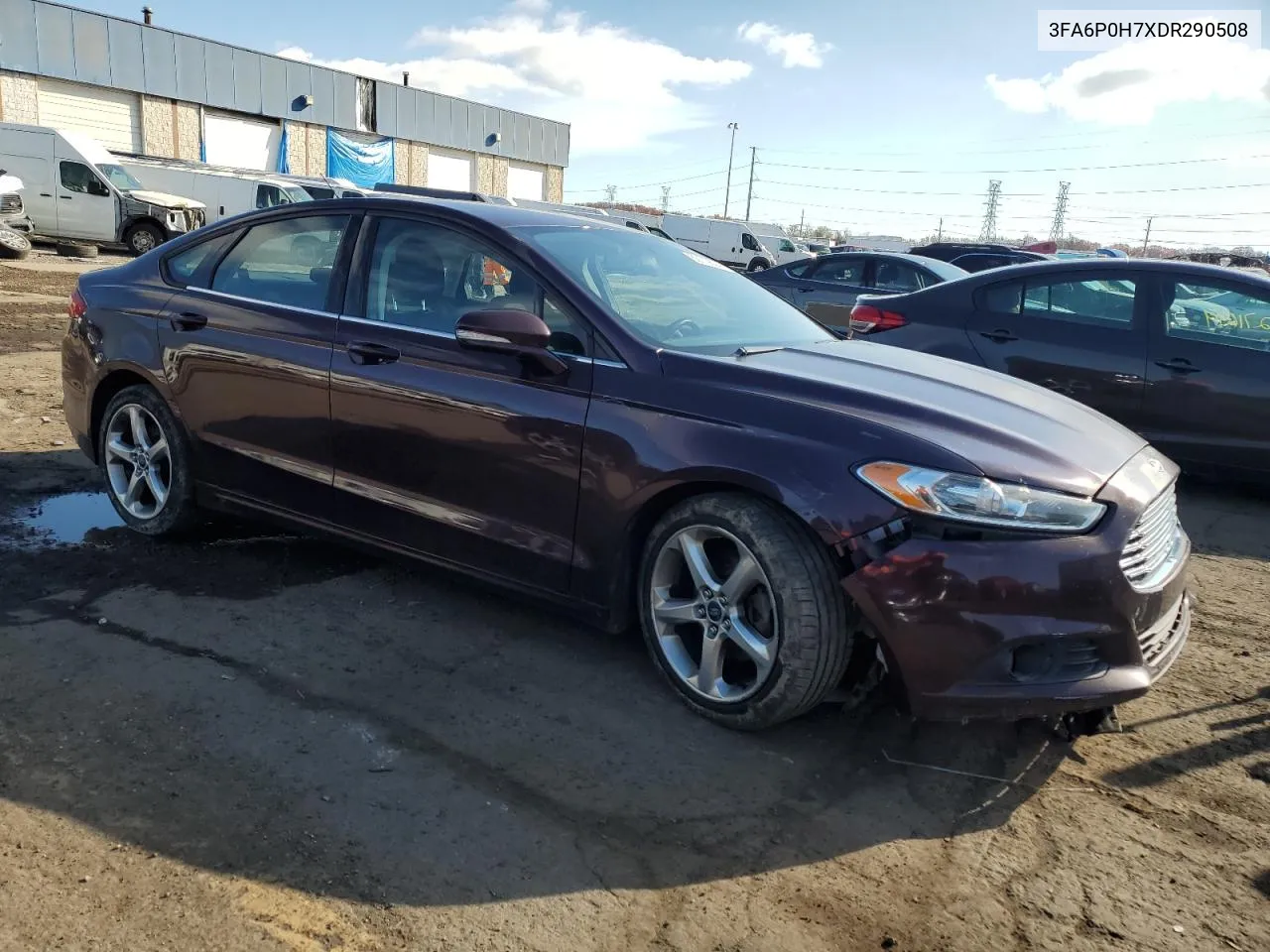 2013 Ford Fusion Se VIN: 3FA6P0H7XDR290508 Lot: 80119624