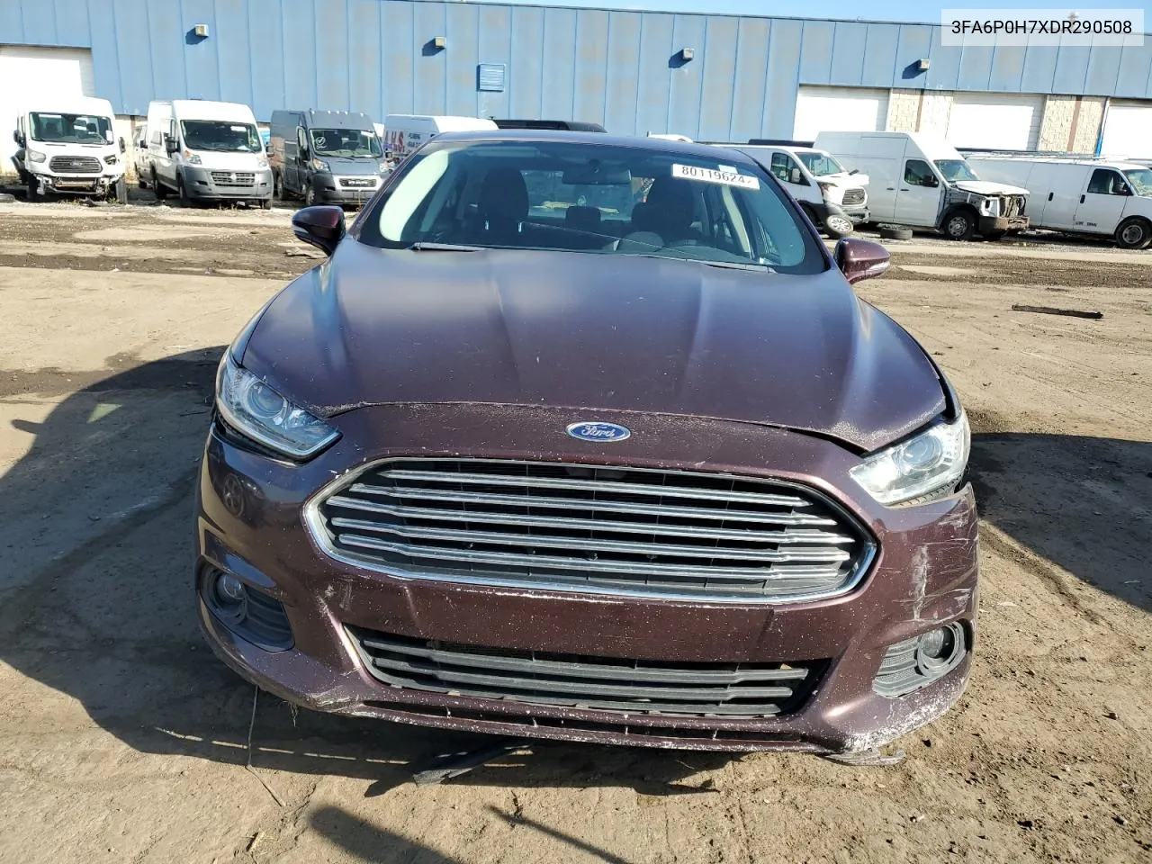 2013 Ford Fusion Se VIN: 3FA6P0H7XDR290508 Lot: 80119624