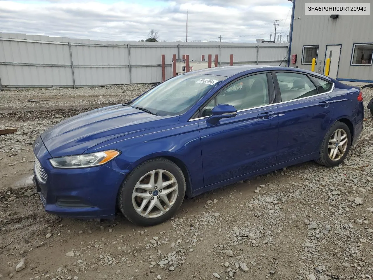 2013 Ford Fusion Se VIN: 3FA6P0HR0DR120949 Lot: 80137994