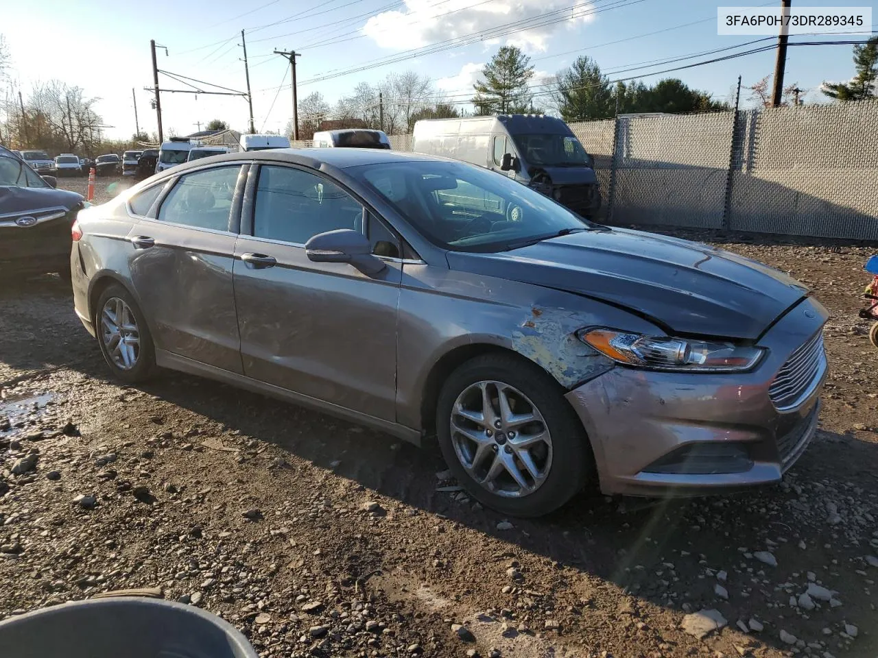 2013 Ford Fusion Se VIN: 3FA6P0H73DR289345 Lot: 80274034