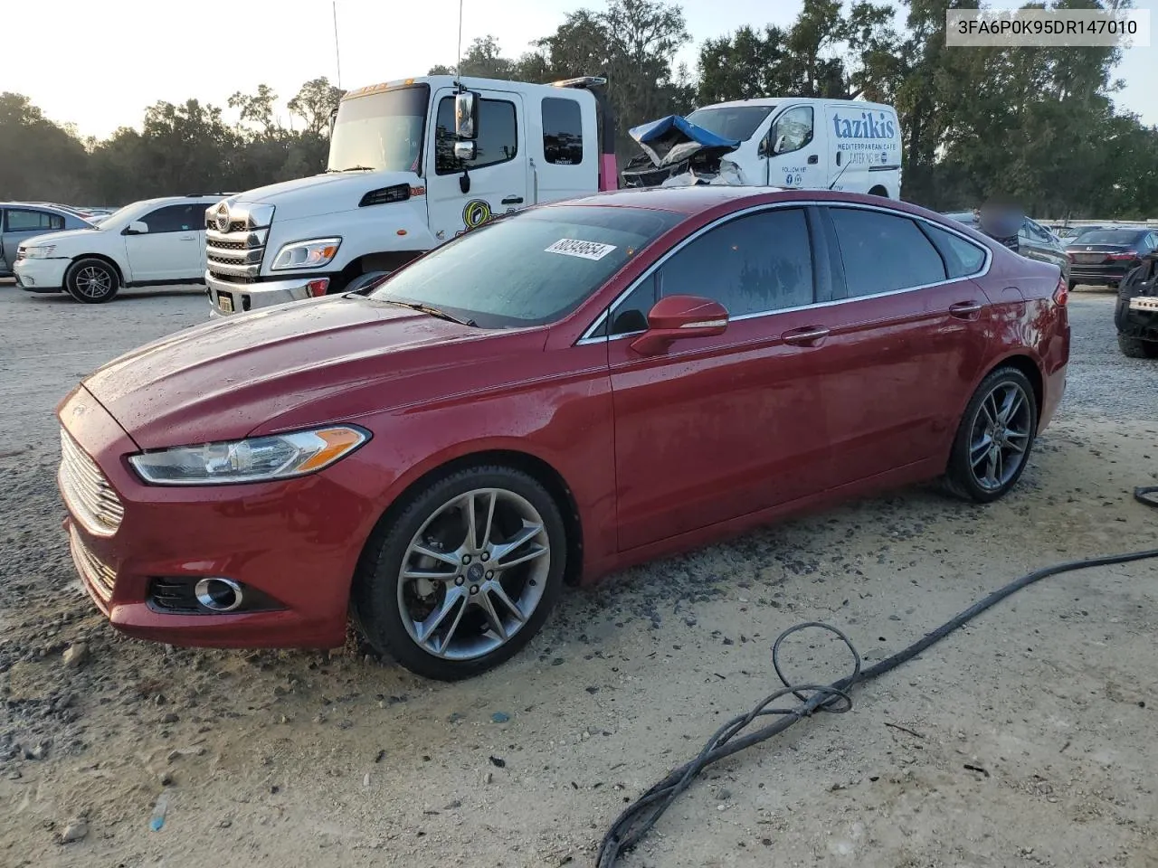 2013 Ford Fusion Titanium VIN: 3FA6P0K95DR147010 Lot: 80349654