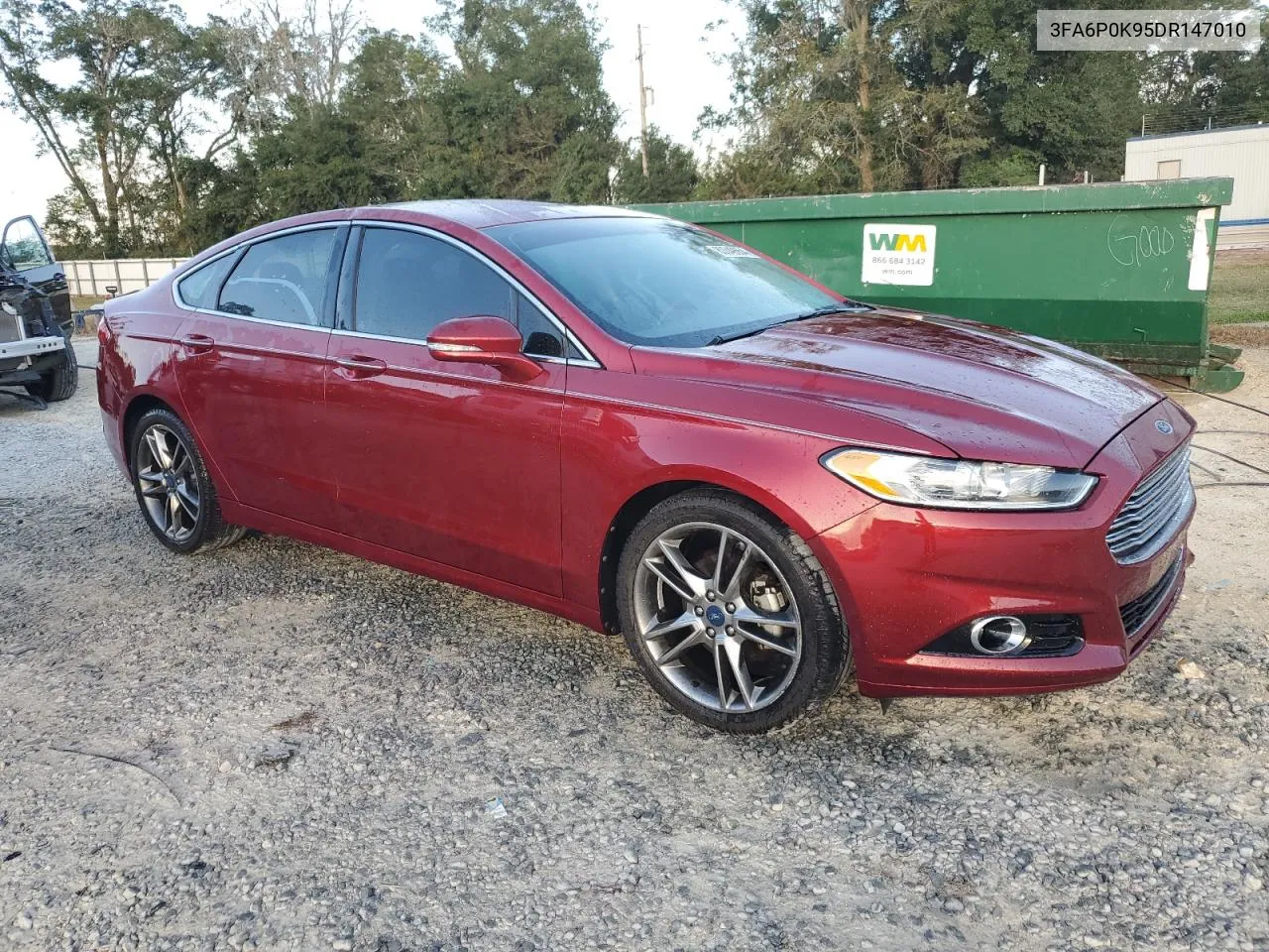 2013 Ford Fusion Titanium VIN: 3FA6P0K95DR147010 Lot: 80349654