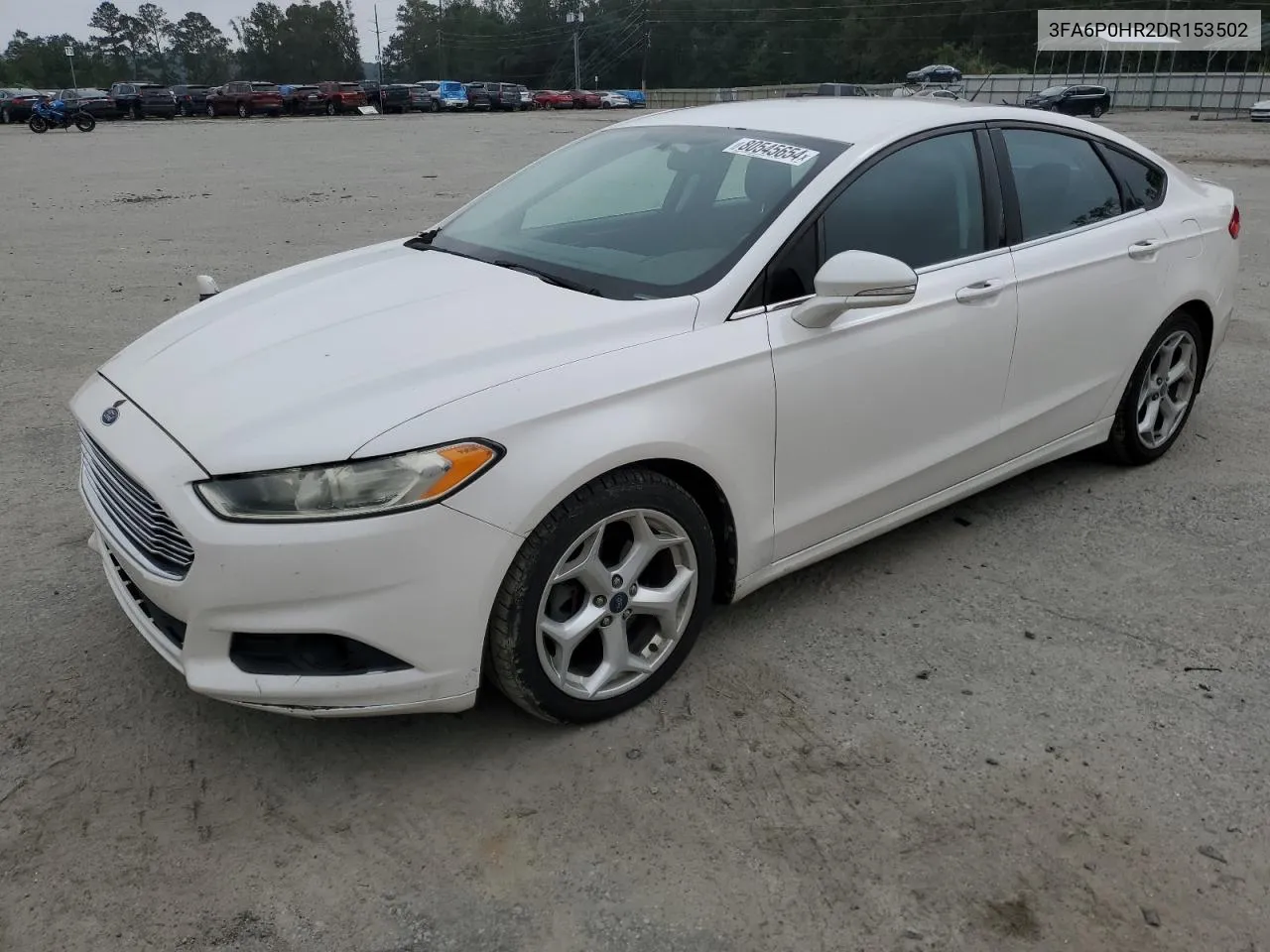 2013 Ford Fusion Se VIN: 3FA6P0HR2DR153502 Lot: 80545654