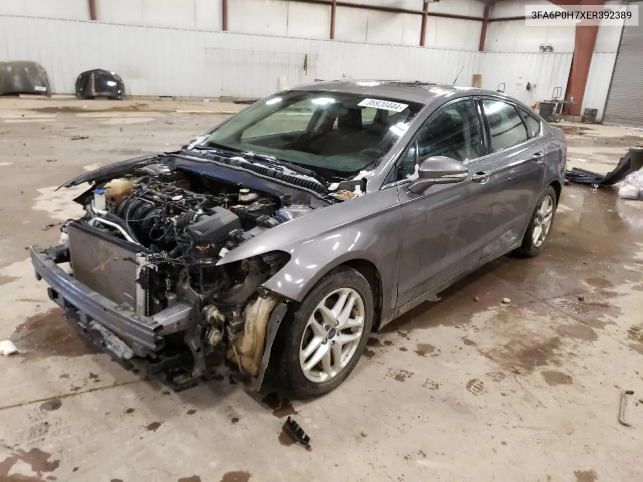 2014 Ford Fusion Se VIN: 3FA6P0H7XER392389 Lot: 36920444