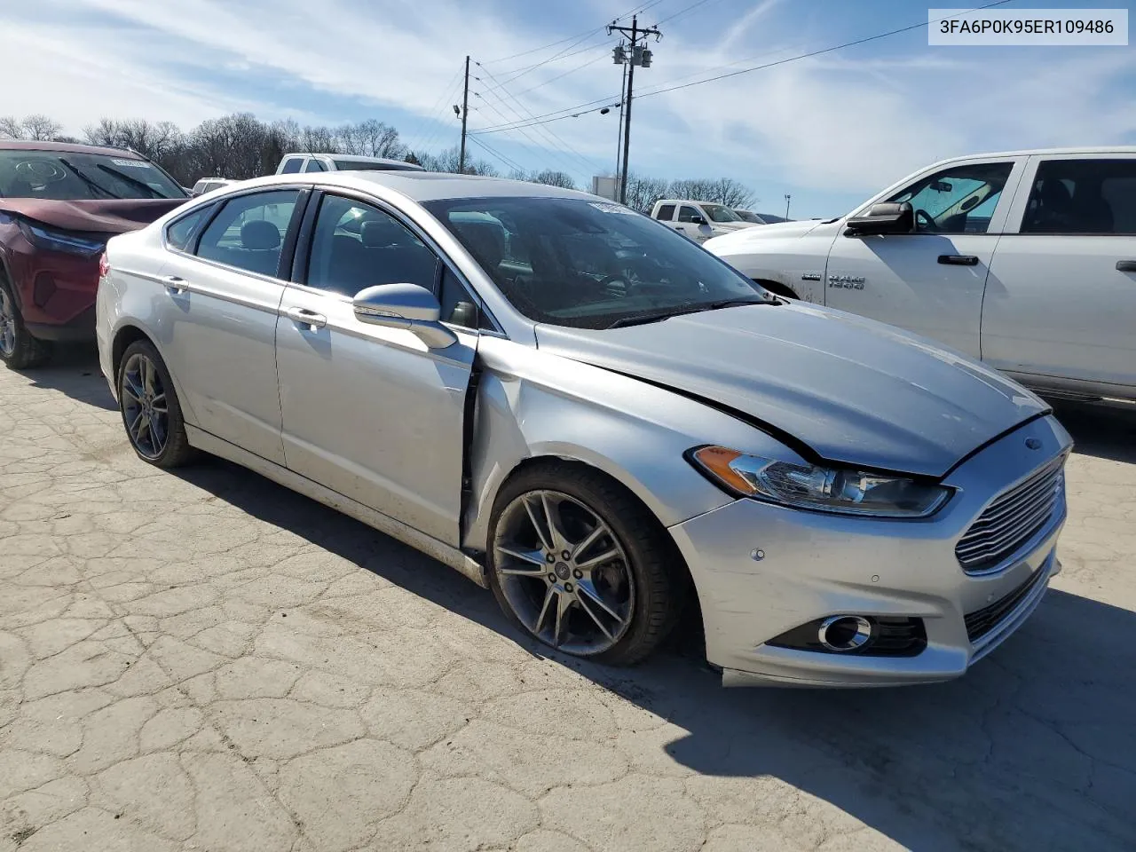 2014 Ford Fusion Titanium VIN: 3FA6P0K95ER109486 Lot: 41955774