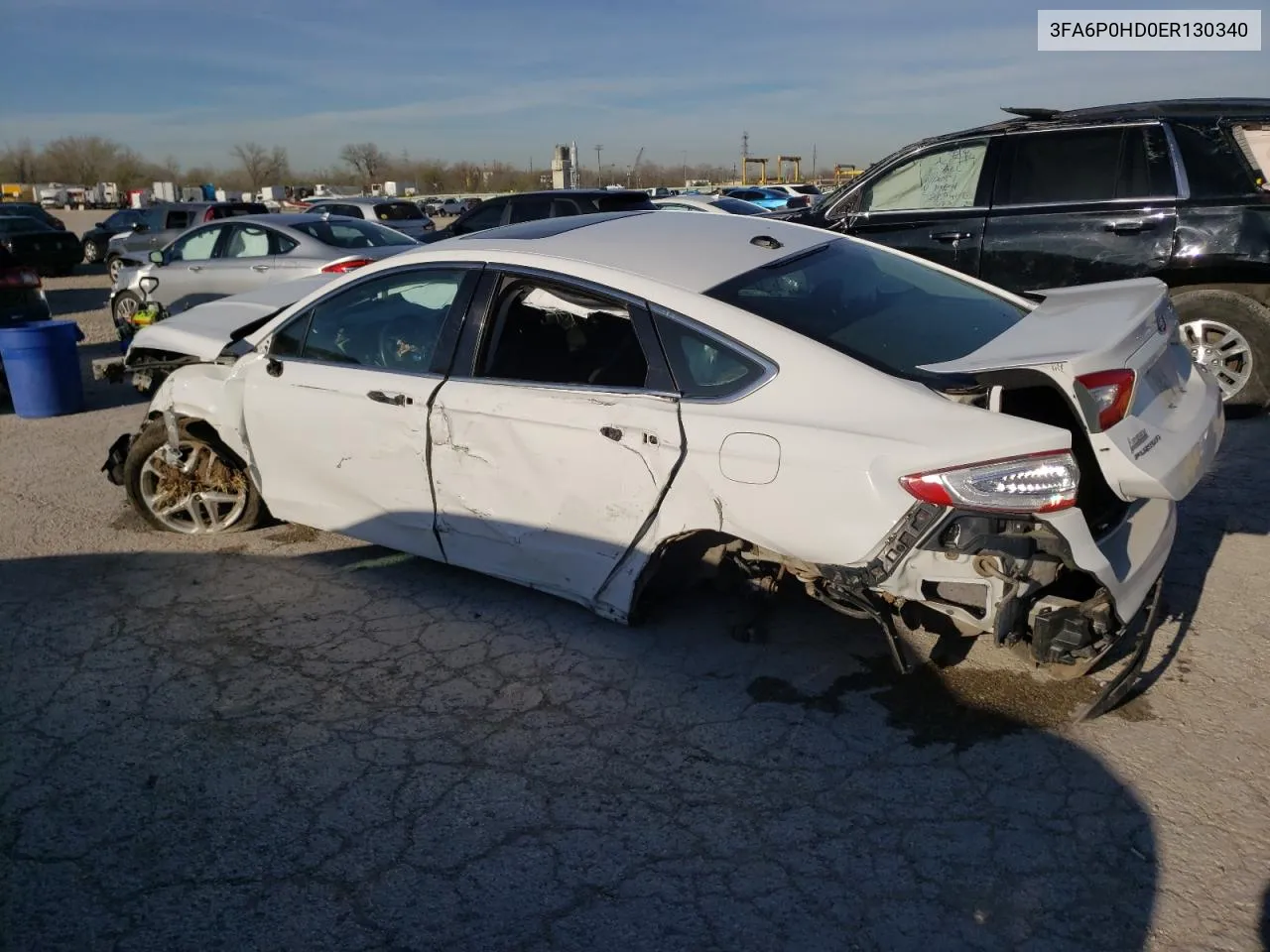 3FA6P0HD0ER130340 2014 Ford Fusion Se