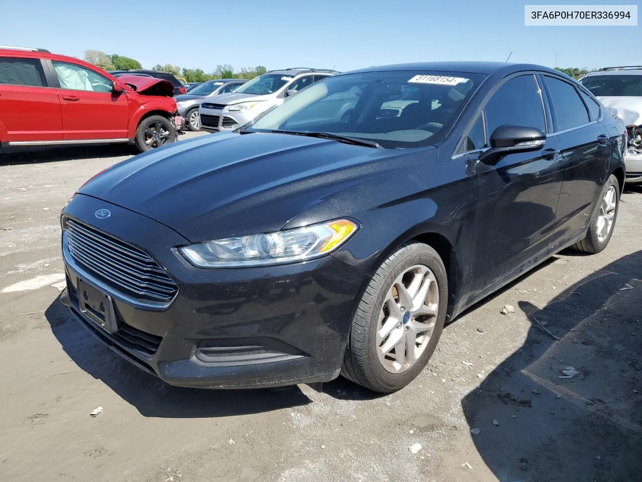 2014 Ford Fusion Se VIN: 3FA6P0H70ER336994 Lot: 51168154