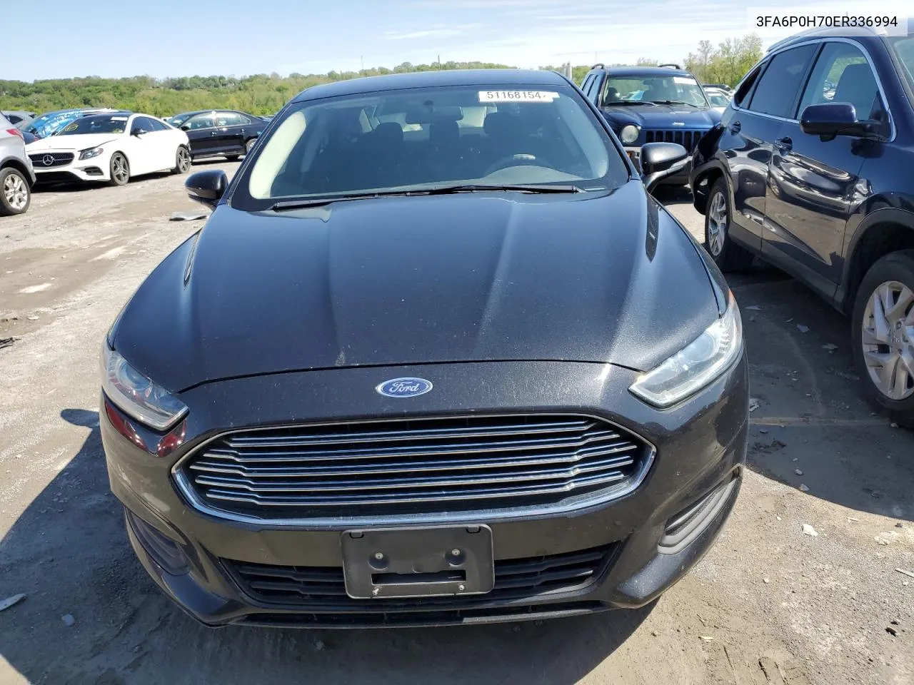 2014 Ford Fusion Se VIN: 3FA6P0H70ER336994 Lot: 51168154