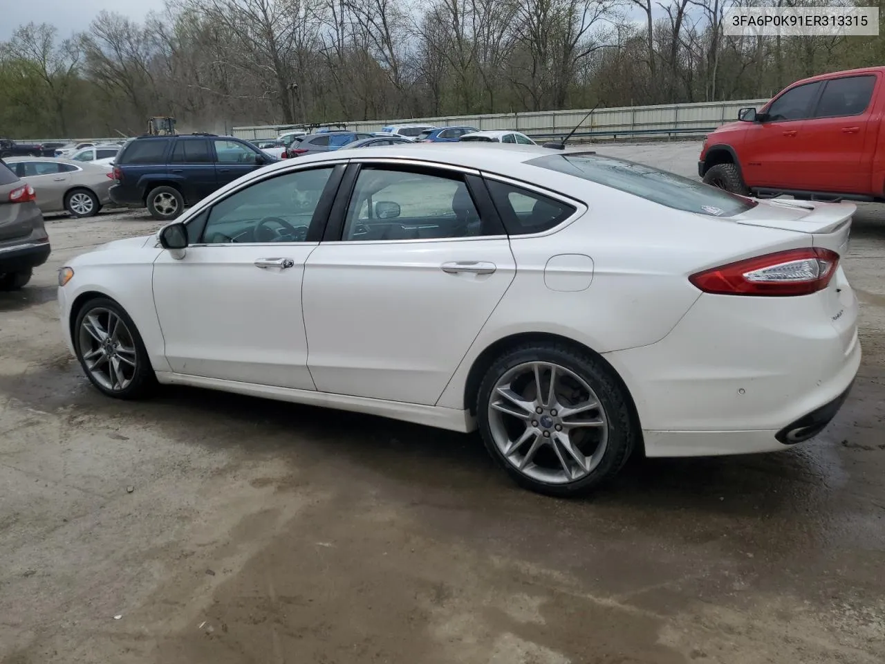 2014 Ford Fusion Titanium VIN: 3FA6P0K91ER313315 Lot: 51882434