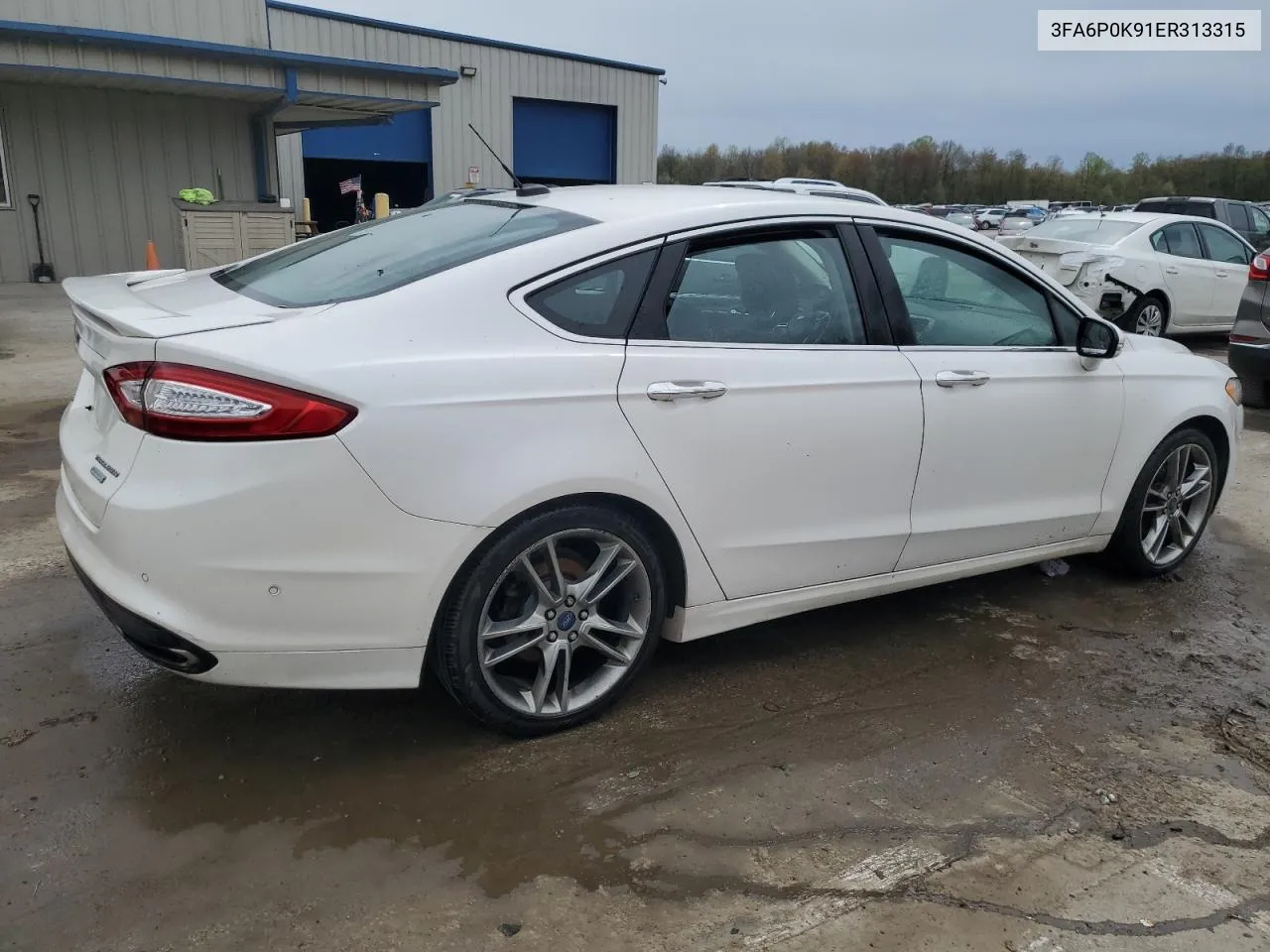 2014 Ford Fusion Titanium VIN: 3FA6P0K91ER313315 Lot: 51882434