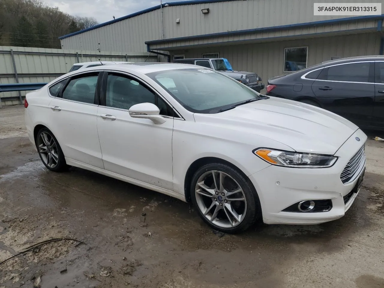 2014 Ford Fusion Titanium VIN: 3FA6P0K91ER313315 Lot: 51882434