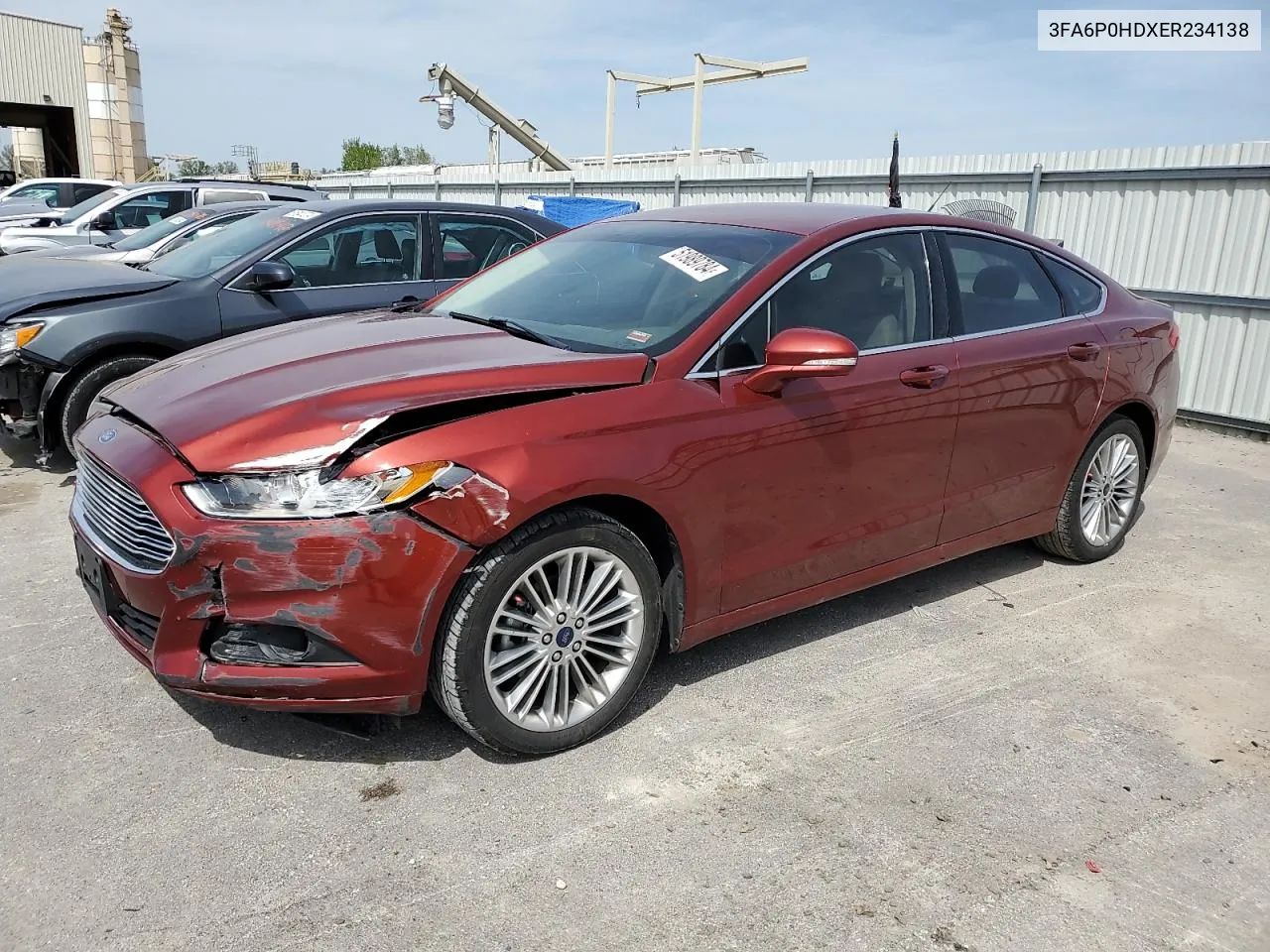 2014 Ford Fusion Se VIN: 3FA6P0HDXER234138 Lot: 51989784