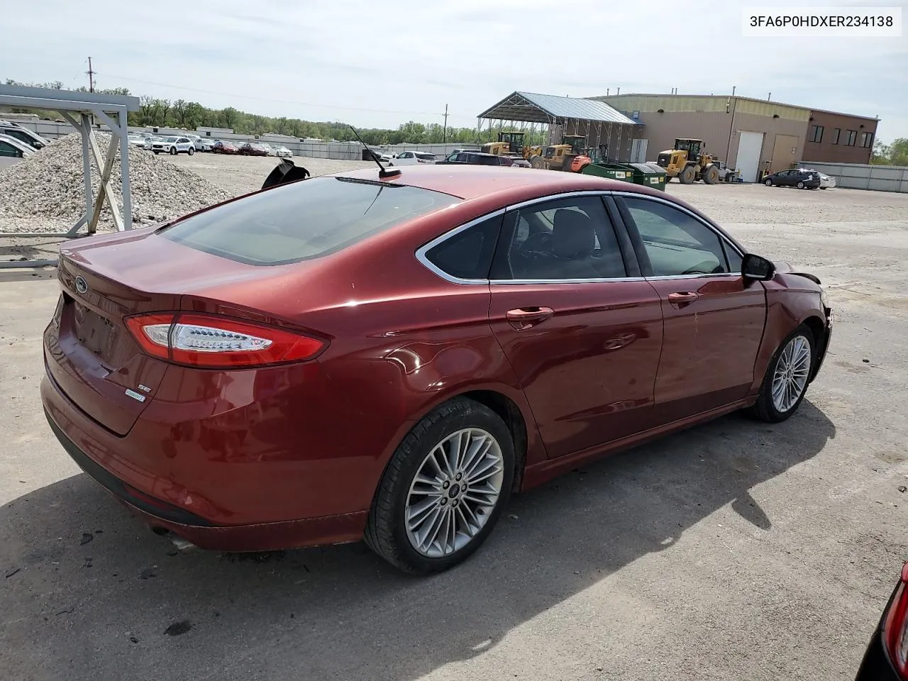 2014 Ford Fusion Se VIN: 3FA6P0HDXER234138 Lot: 51989784