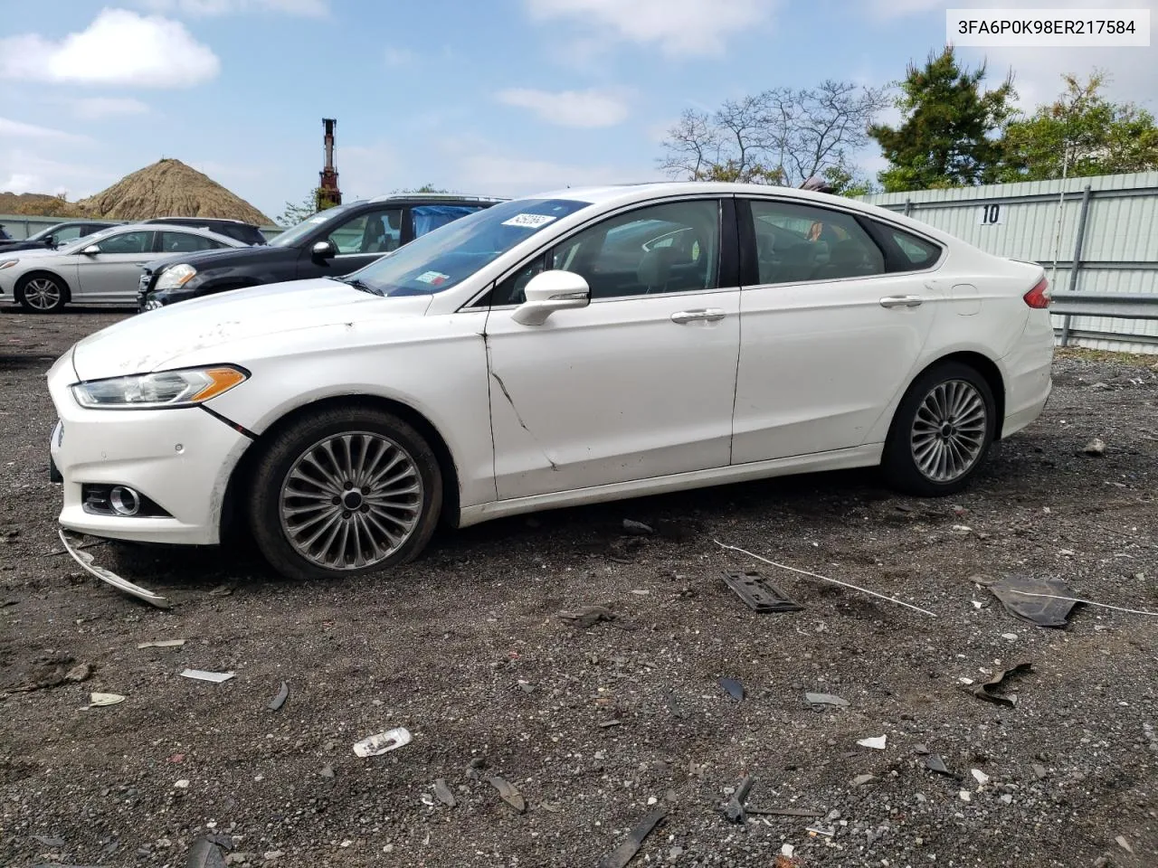 2014 Ford Fusion Titanium VIN: 3FA6P0K98ER217584 Lot: 54592664