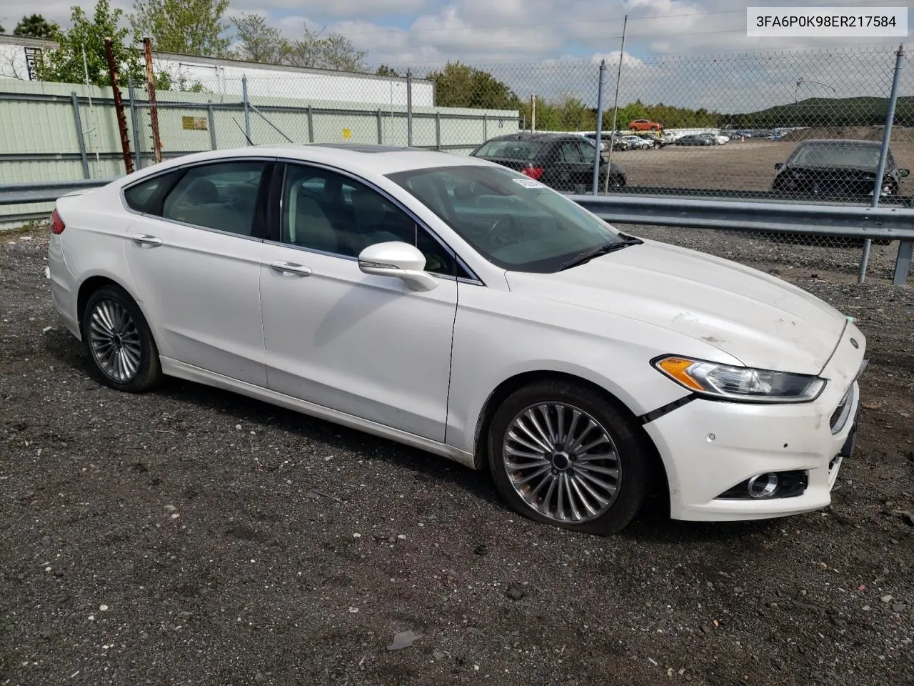 2014 Ford Fusion Titanium VIN: 3FA6P0K98ER217584 Lot: 54592664